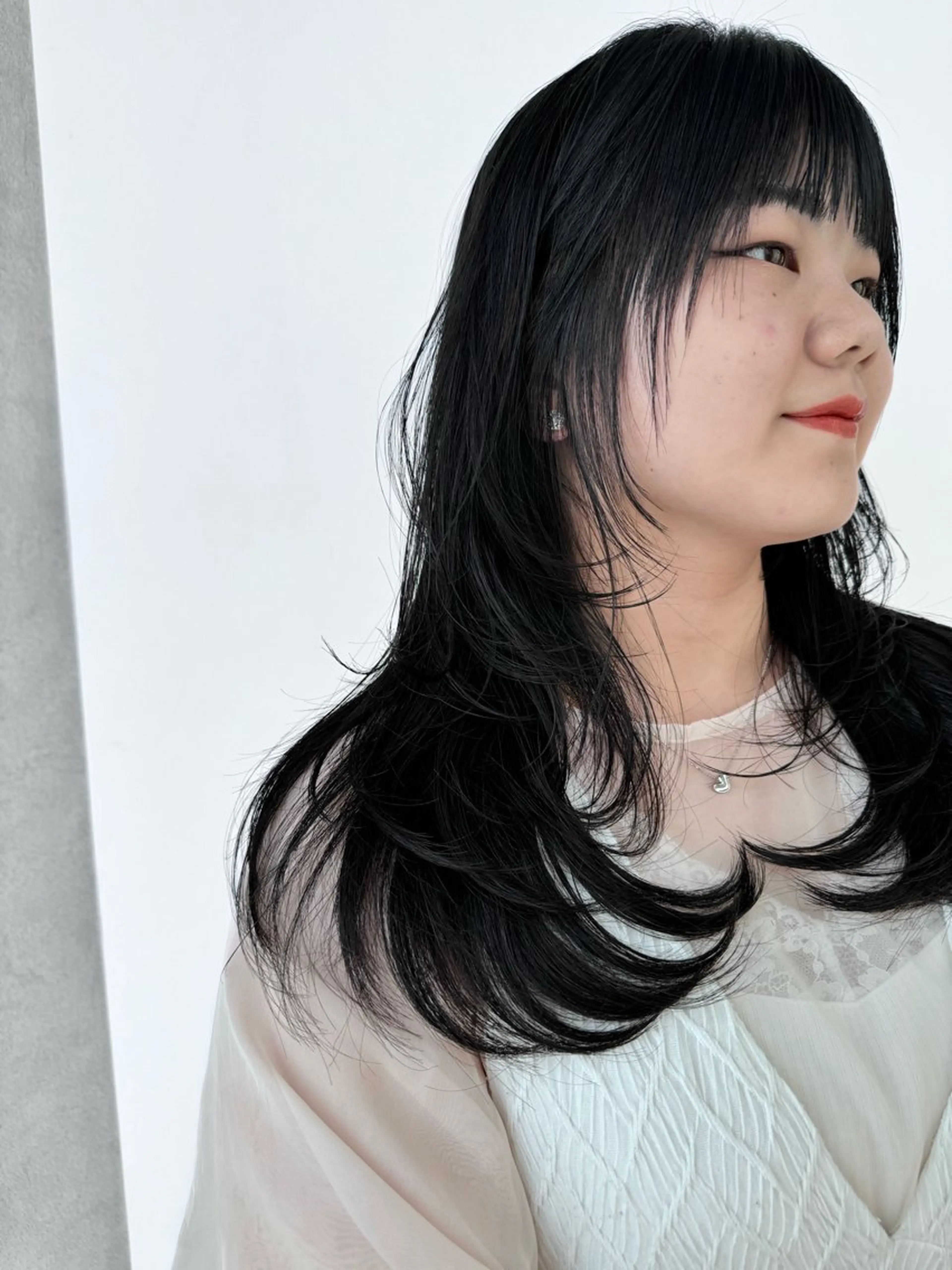 ロング けんけん cachecacheのヘアスタイル