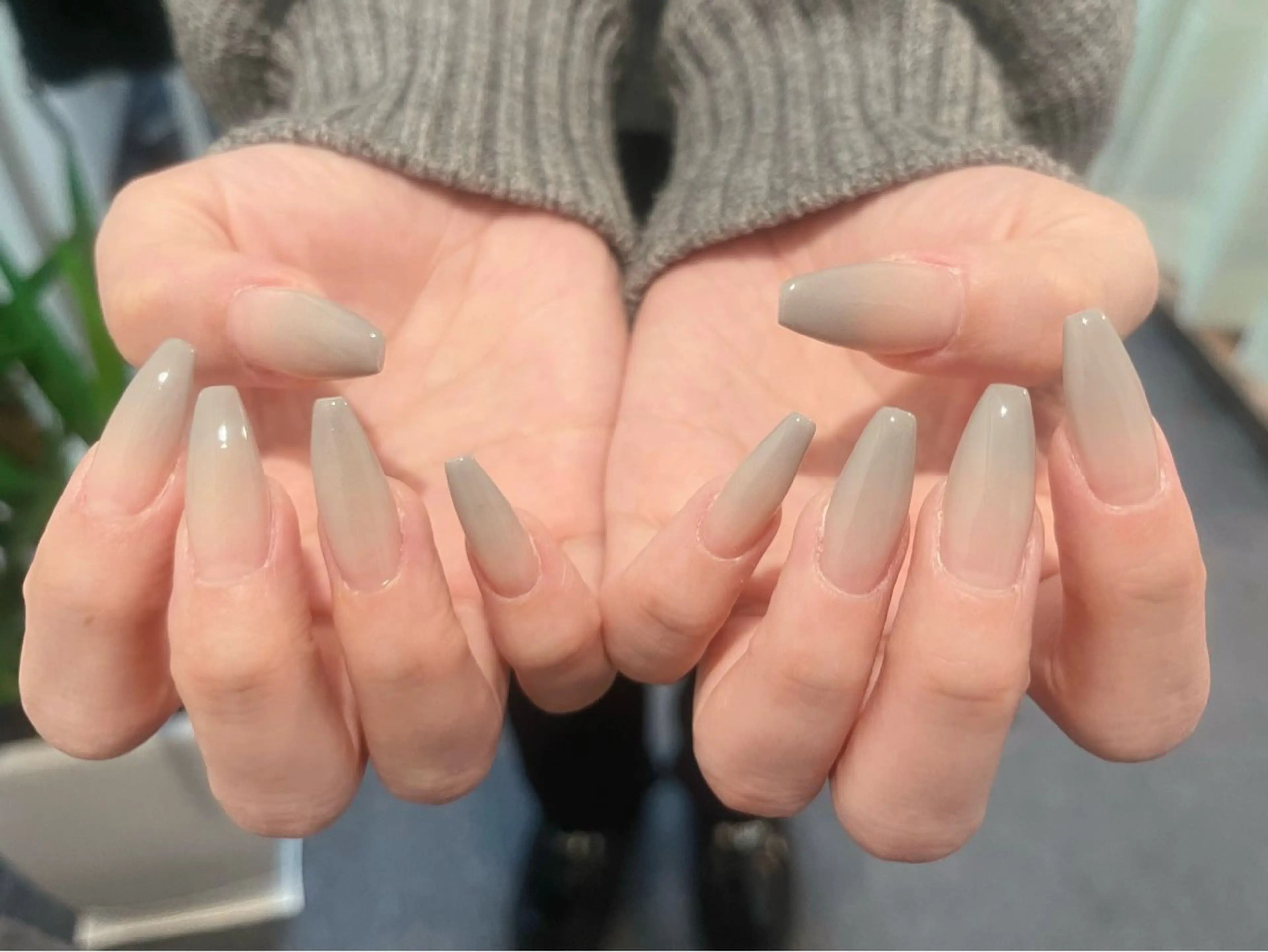 ネイル アートネイル ジェルネイル グラデーション 持ち込み ニュアンスネイル Belle Nail Salonのネイルデザイン