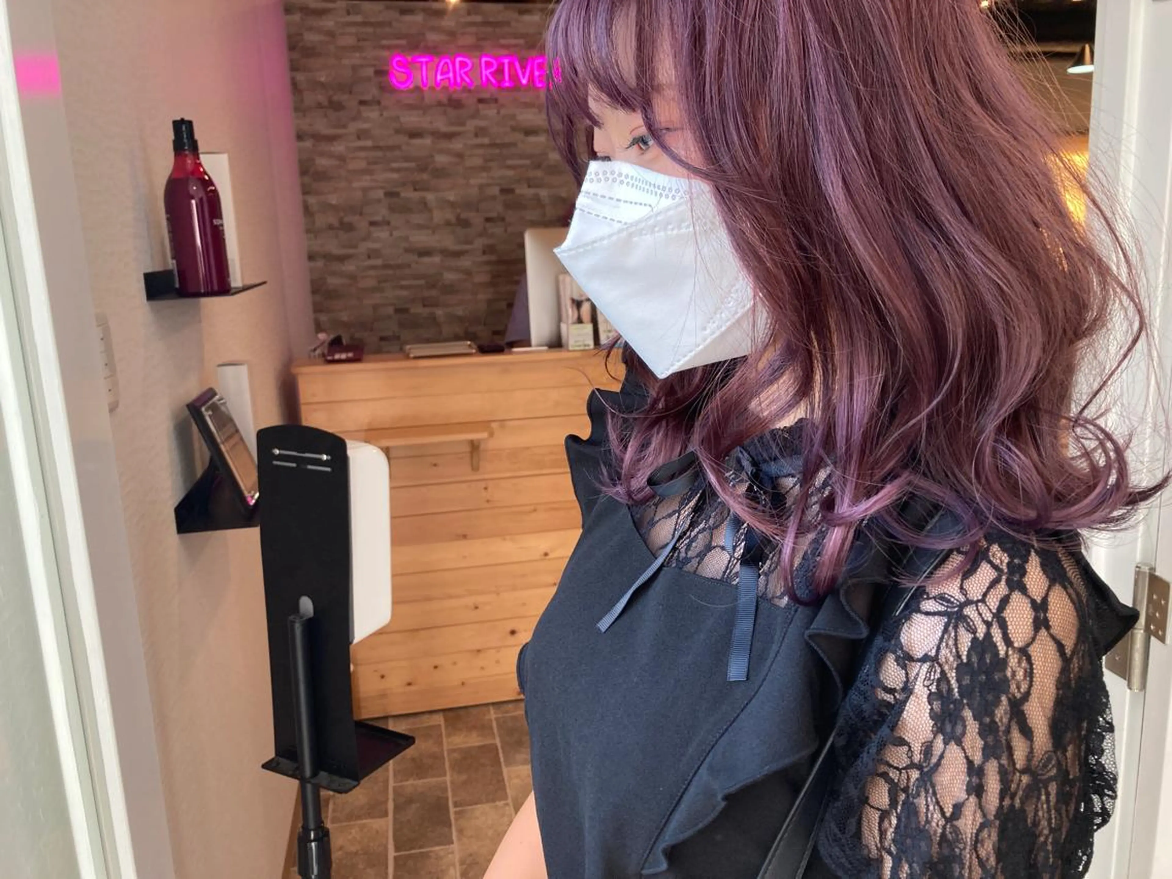 セミロング カラー ヘアカラー&縮毛矯正 STAR☆RIVERのヘアスタイル