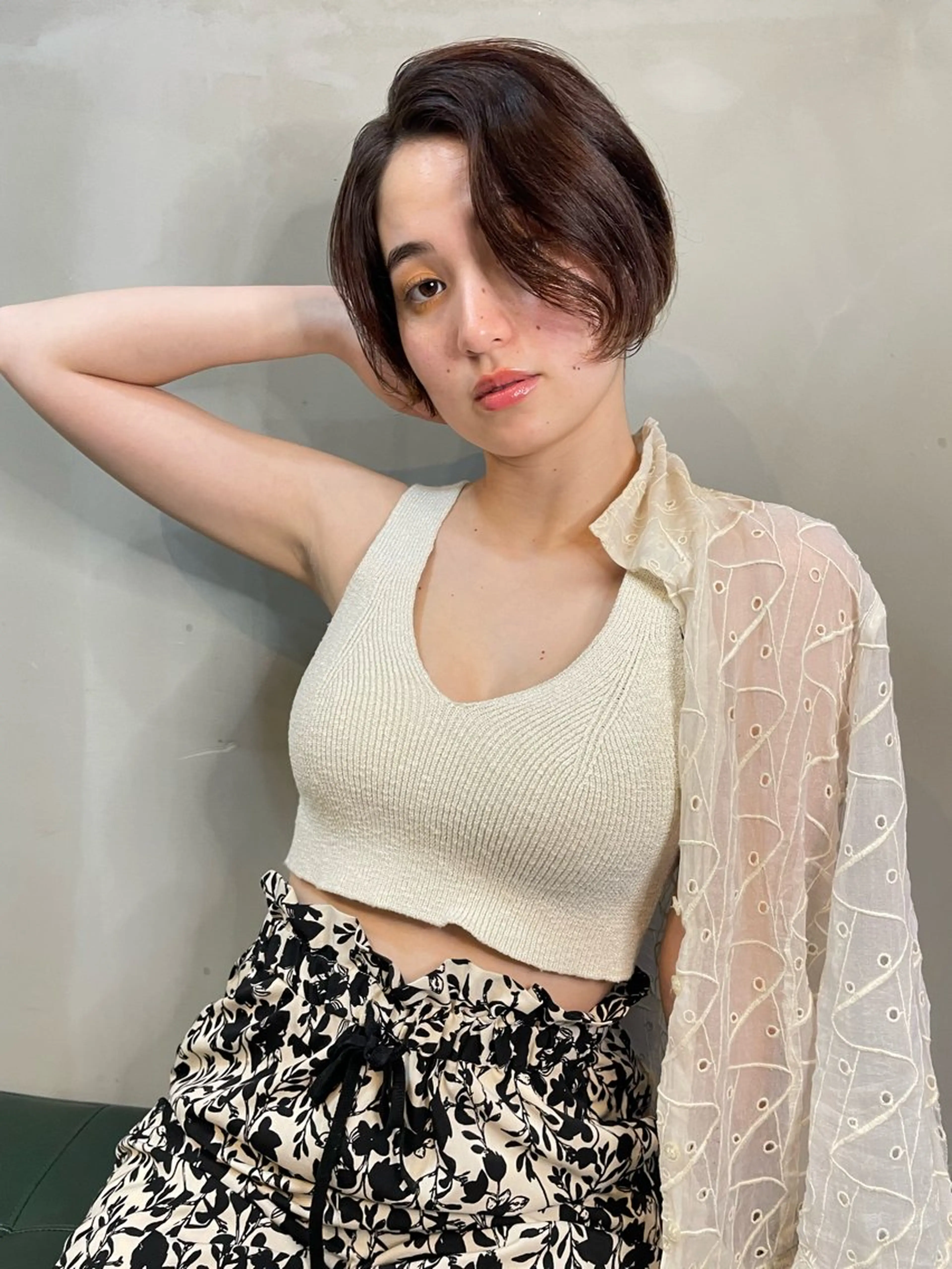 ショート カラー ショート/ボブ/ 心斎橋/宮脇美奈のヘアスタイル