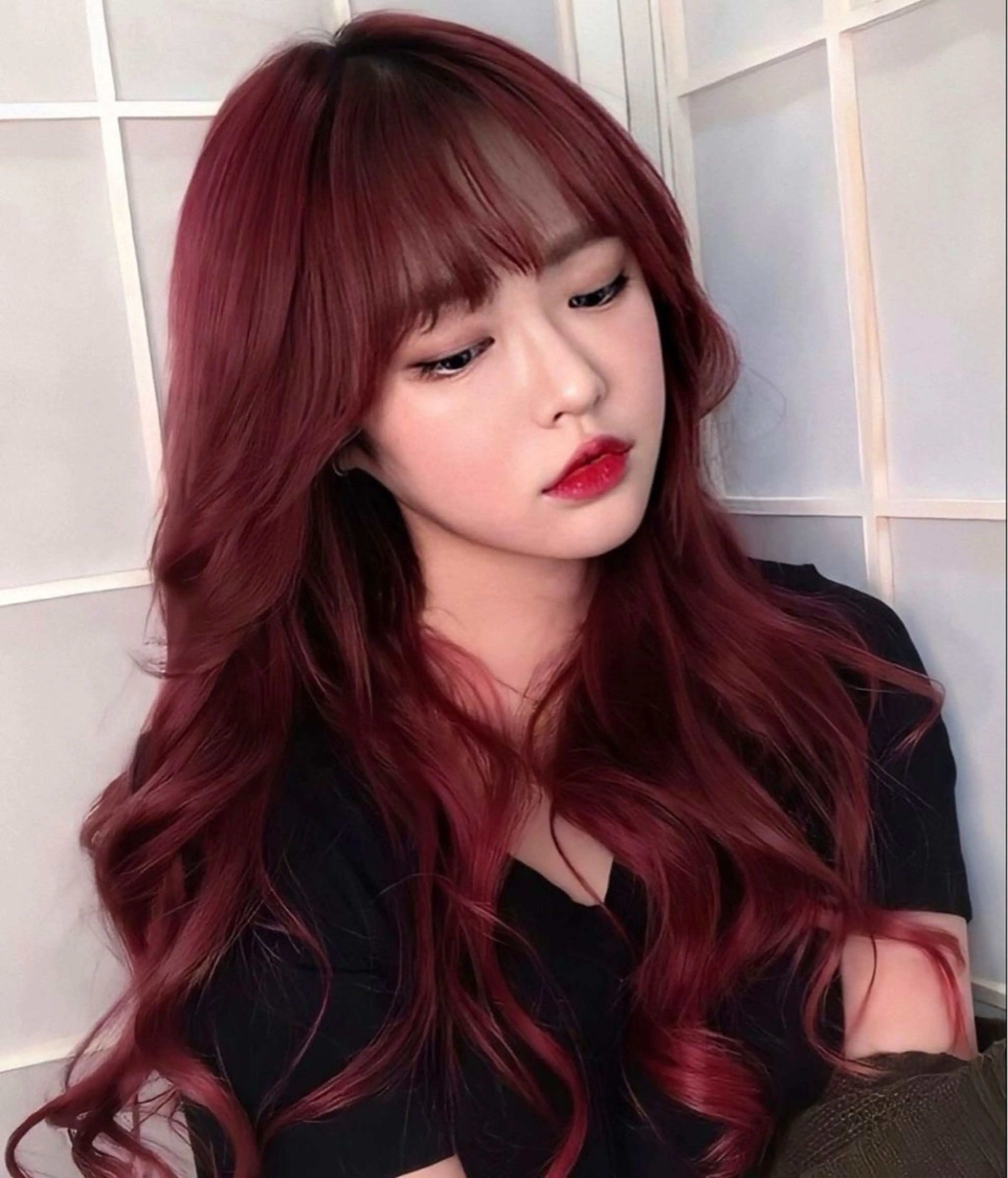 ロング MINX竹内杏奈 /縮毛矯正/レイヤーのヘアスタイル