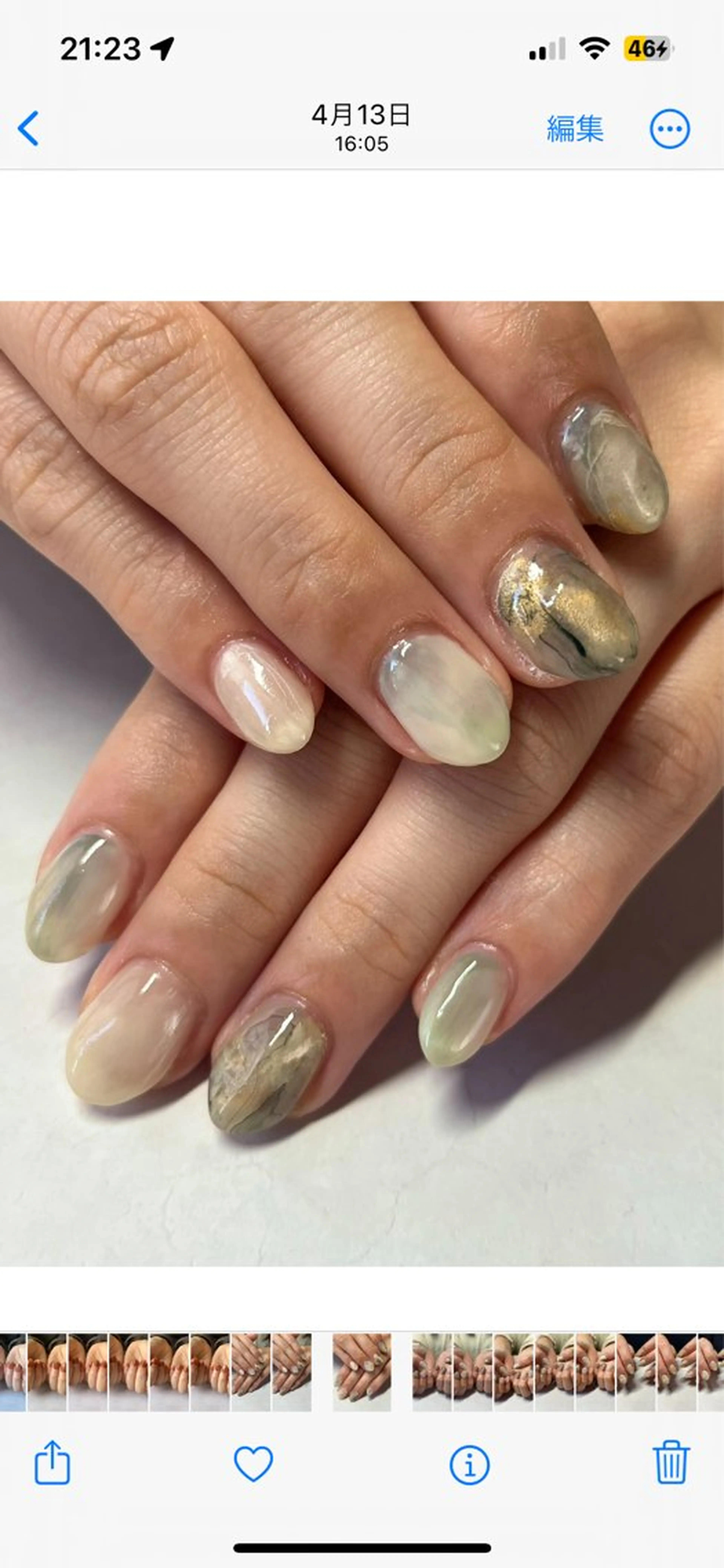 ネイル ハンドネイル MUKUTOU nail 　YUKIのネイルデザイン