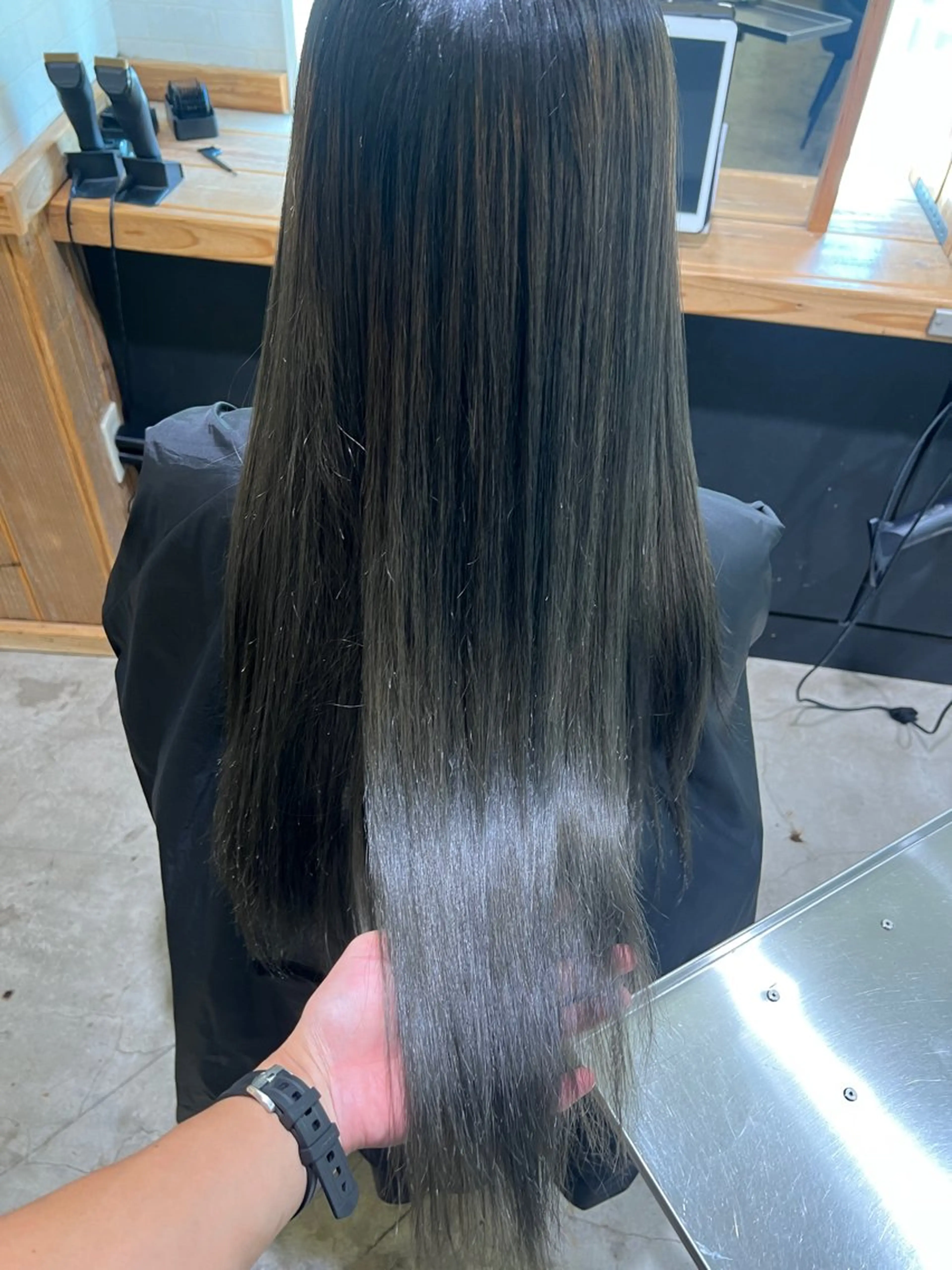 ロング カラー 透明感カラー ハイライトカラー ハイライト ヘアカラー 舘野 太嘉宏のヘアスタイル