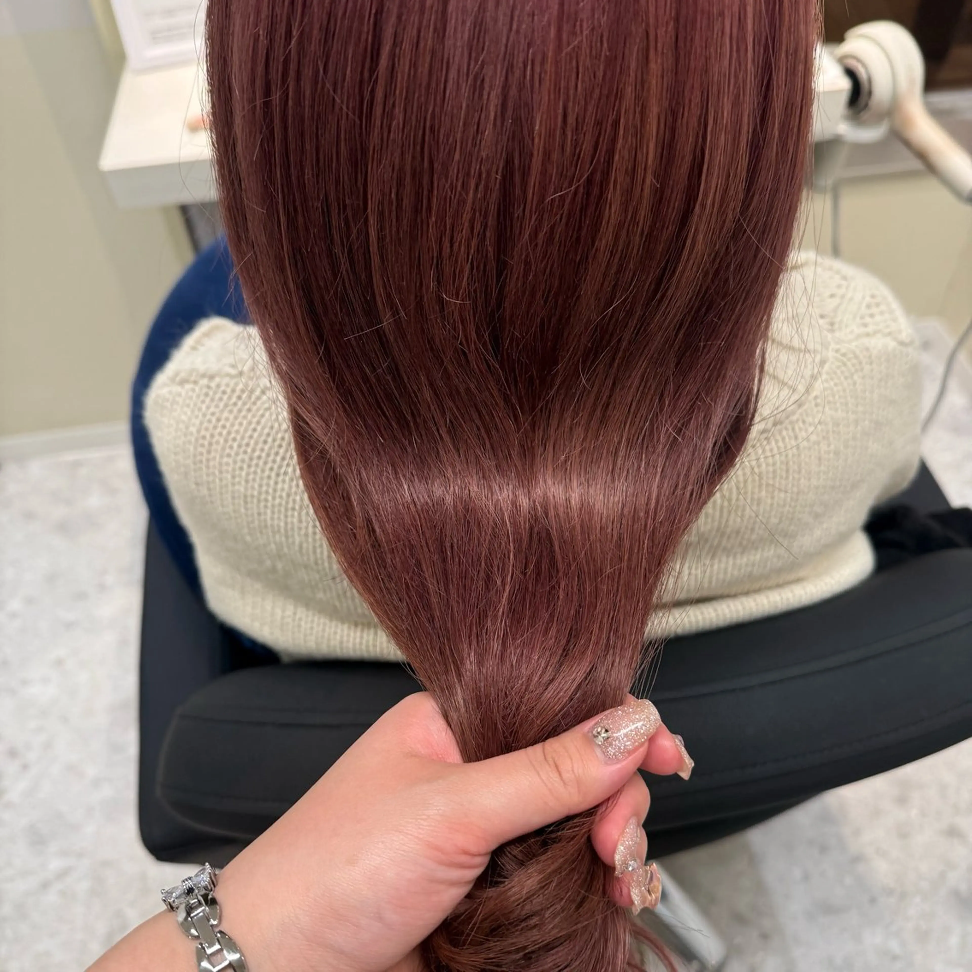 ロング カラー ブリーチ ピンクカラー カット ヘアカラー トリートメント 半個室サロン/透明感 /艶髪♡岸上 温♡のヘアスタイル