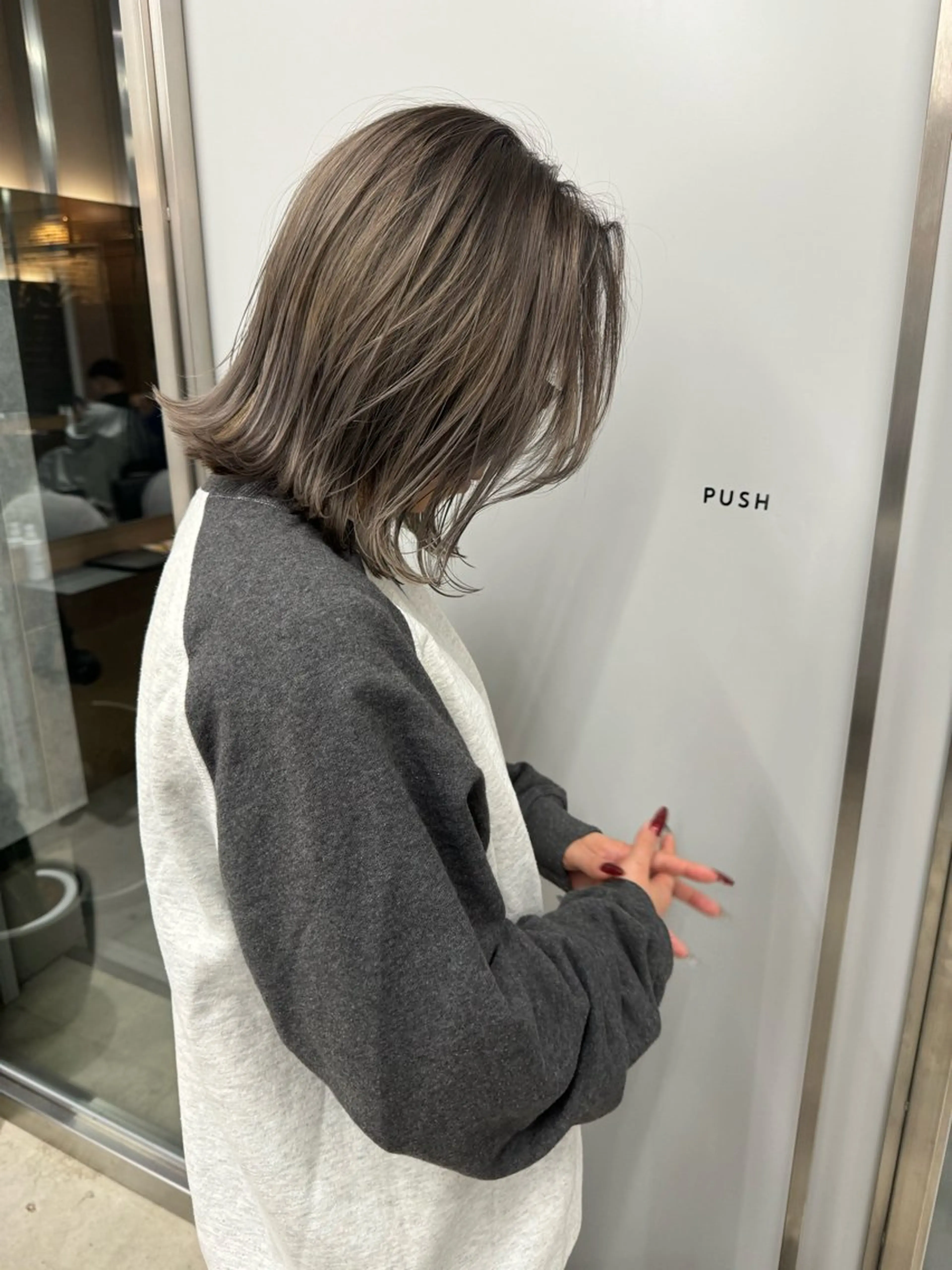 ミディアム カラー カット ヘアカラー トリートメント ショート/茅ヶ崎 タカハシ タクロウのヘアスタイル