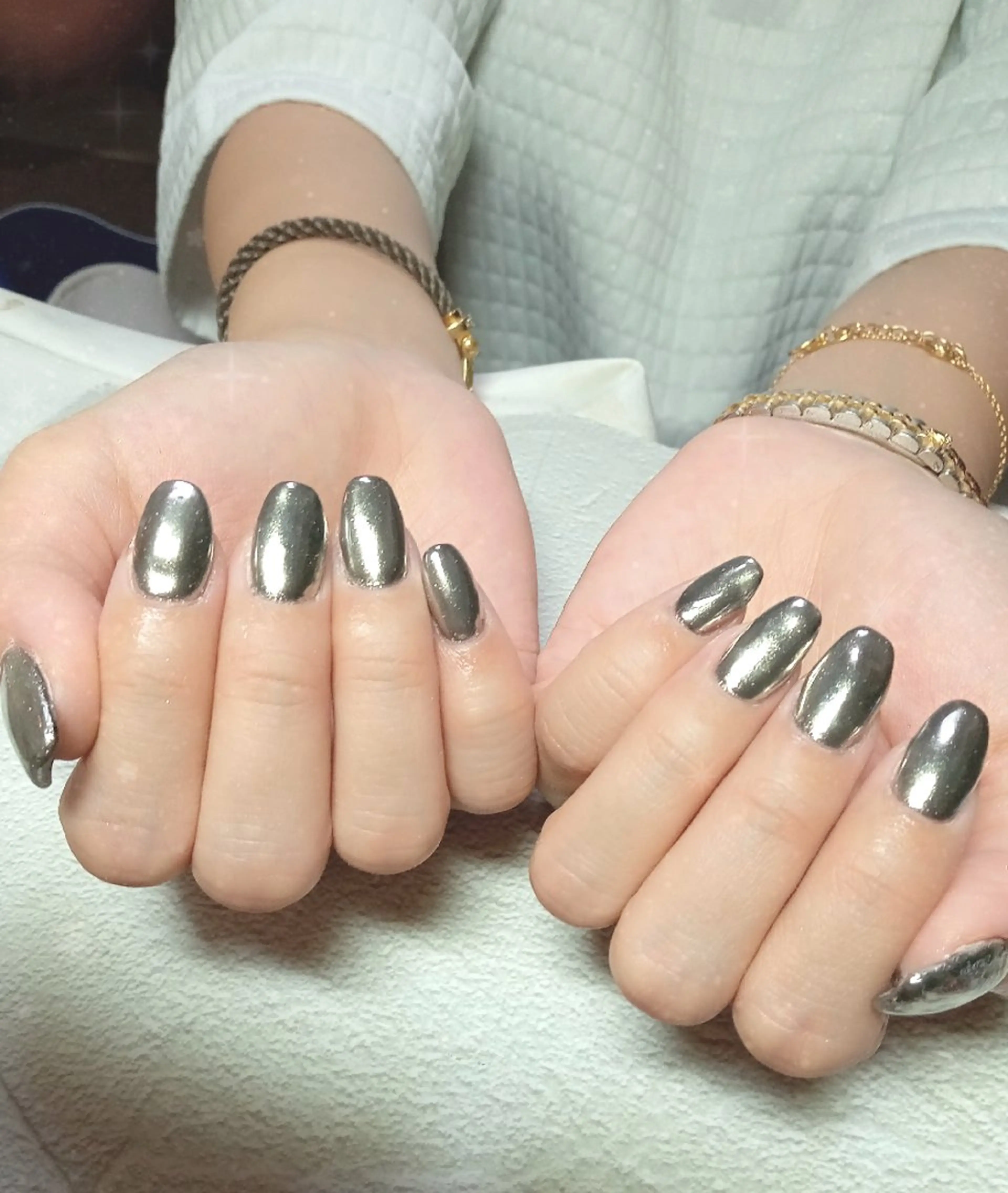 ネイル キラキラネイル マグネットネイル ビー玉ネイル ミラーネイル オフィスネイル ハンドネイル flure de neige yukiのネイルデザイン