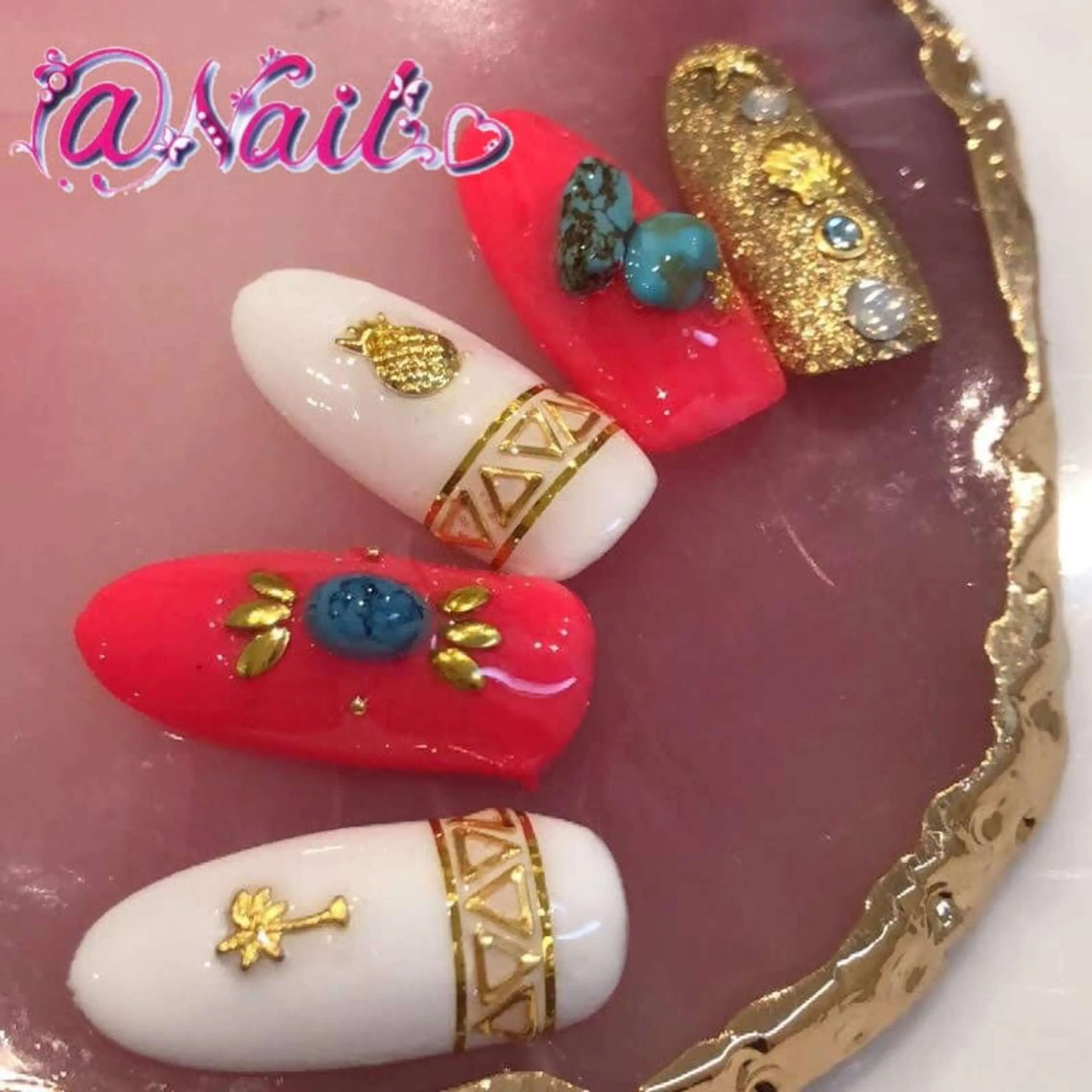 ネイル ネイルチップ 小尾 栞のネイルデザイン