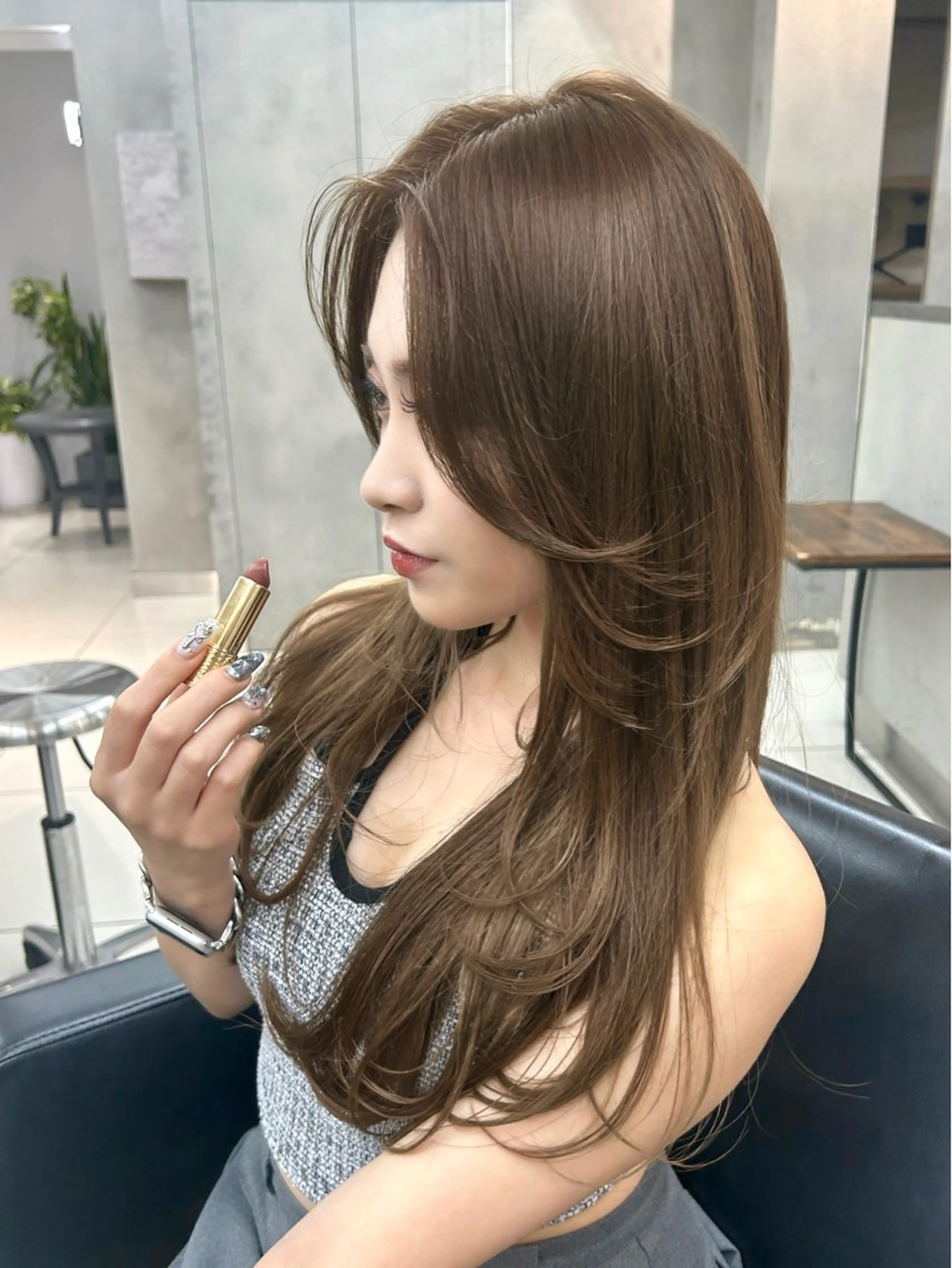 ロング カラー ヘアカラー 艶カラー🐳🫧 サヤカ 🐳のヘアスタイル