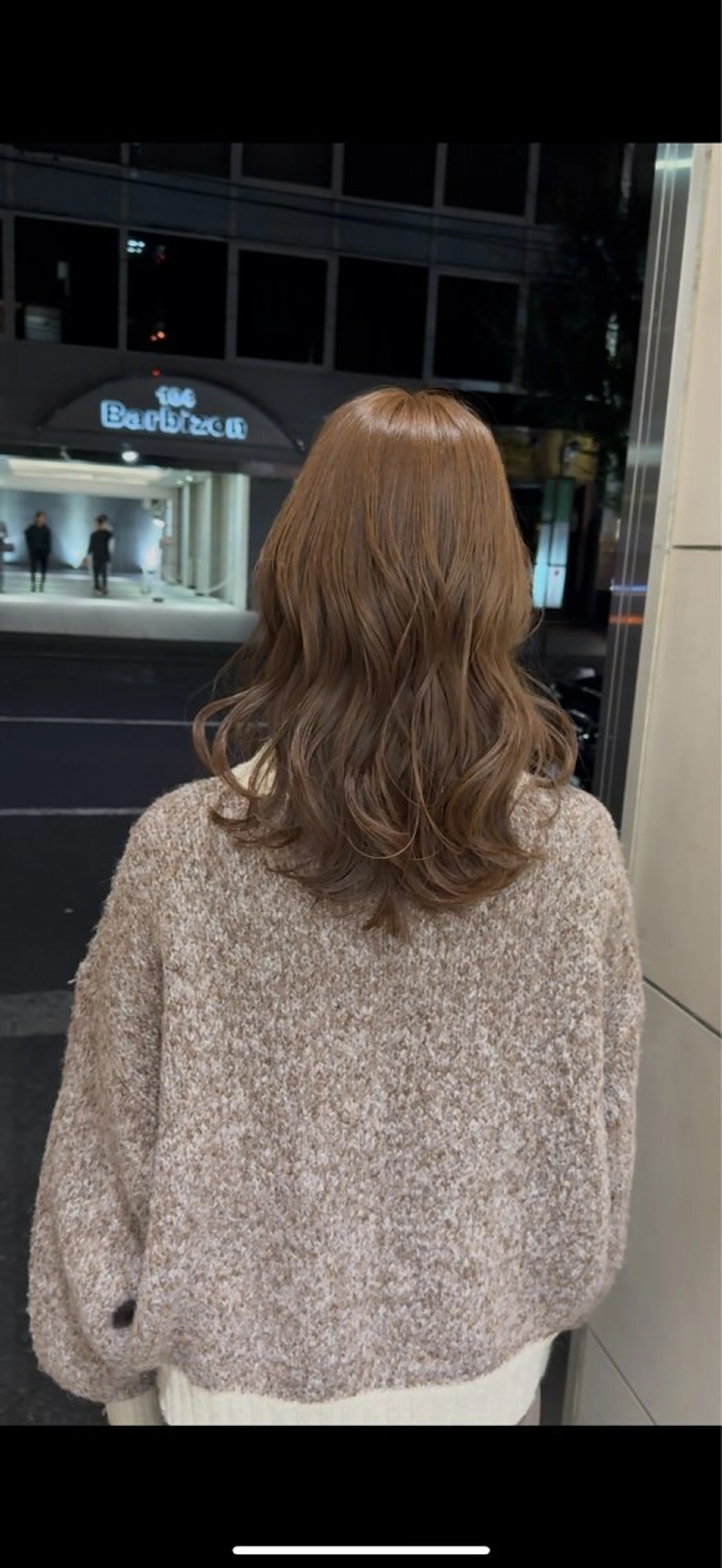 ミディアム カラー ヘアカラー 酸性ストレート/ ちさとのヘアスタイル