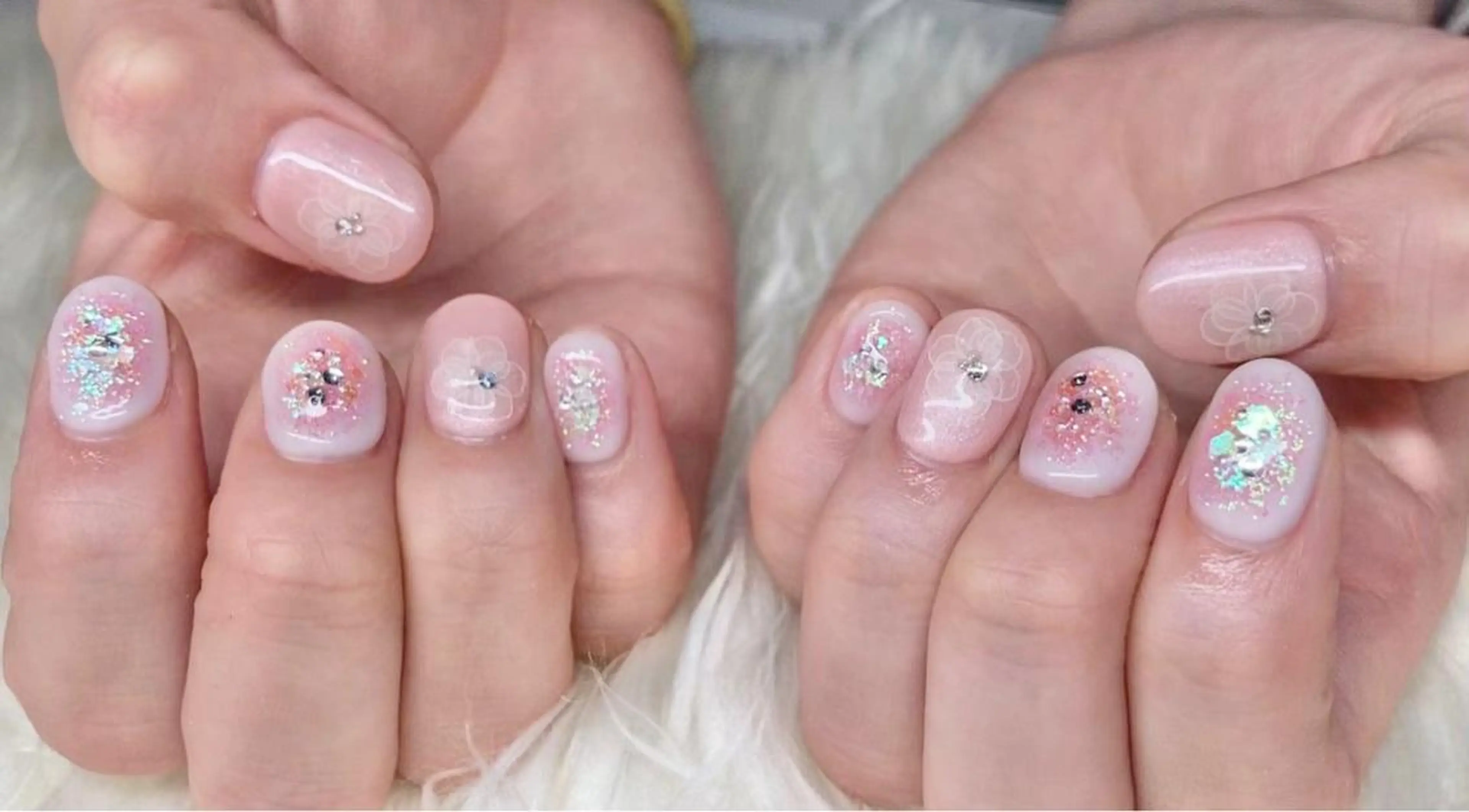 ネイル 長さ出し ジェルネイル 韓国ネイル マグネットネイル 持ち込み ハンドネイル Nail&eye Belire 新宿のネイルデザイン