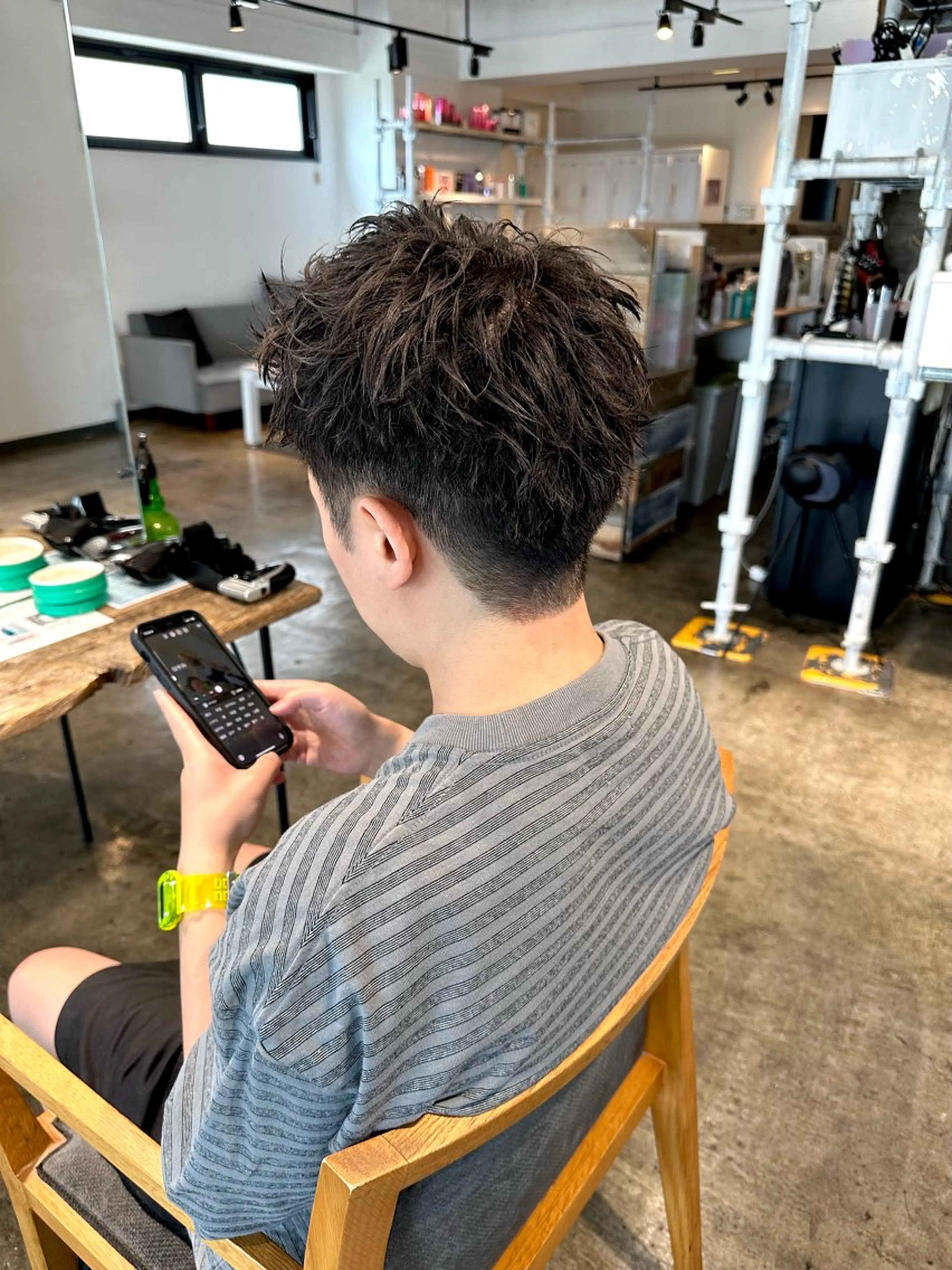 メンズ マッシュ メンズパーマ スパイキーショート メンズツイストパーマ 波巻きパーマ カット 骨格補正施術/メンズ 専門美容師/YUYAのヘアスタイル