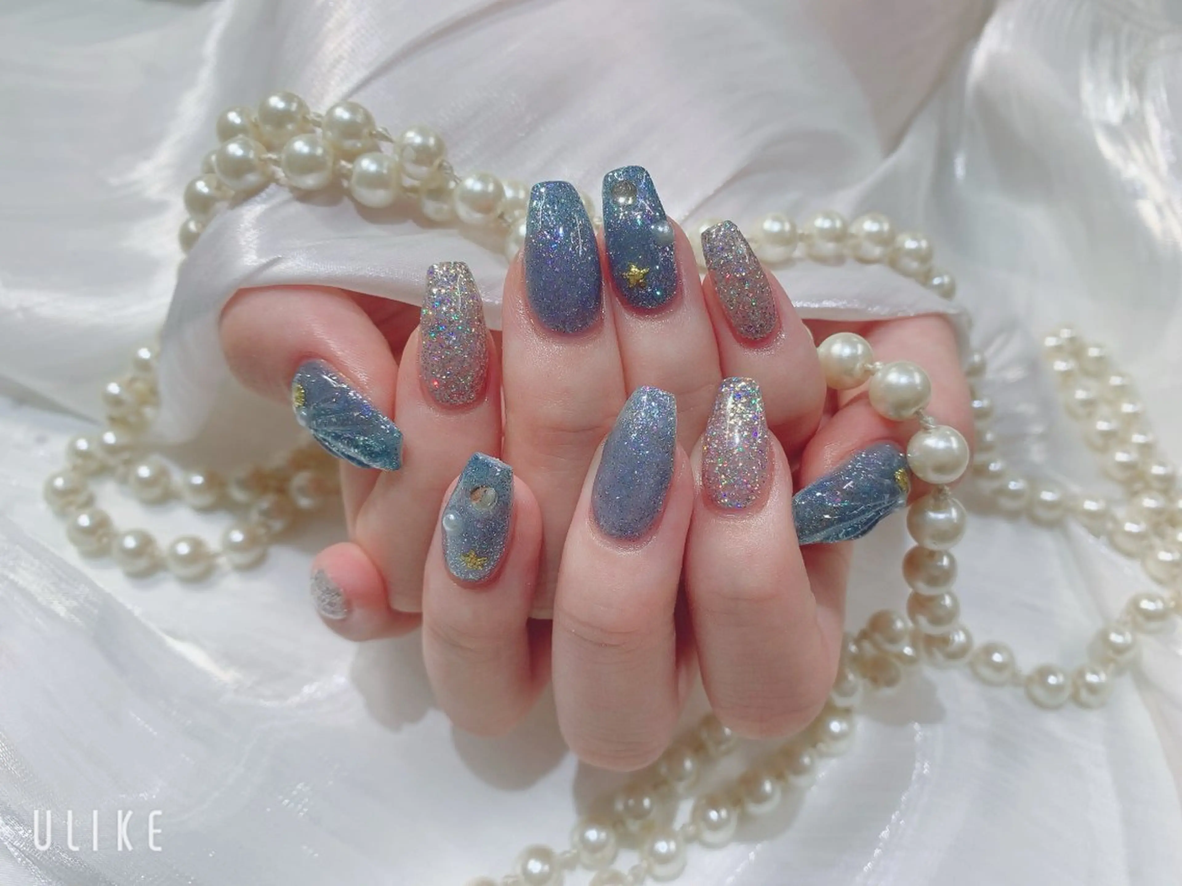 ネイル ハンドネイル ネイルサロンAiri 長さ出し·シンプルのネイルデザイン