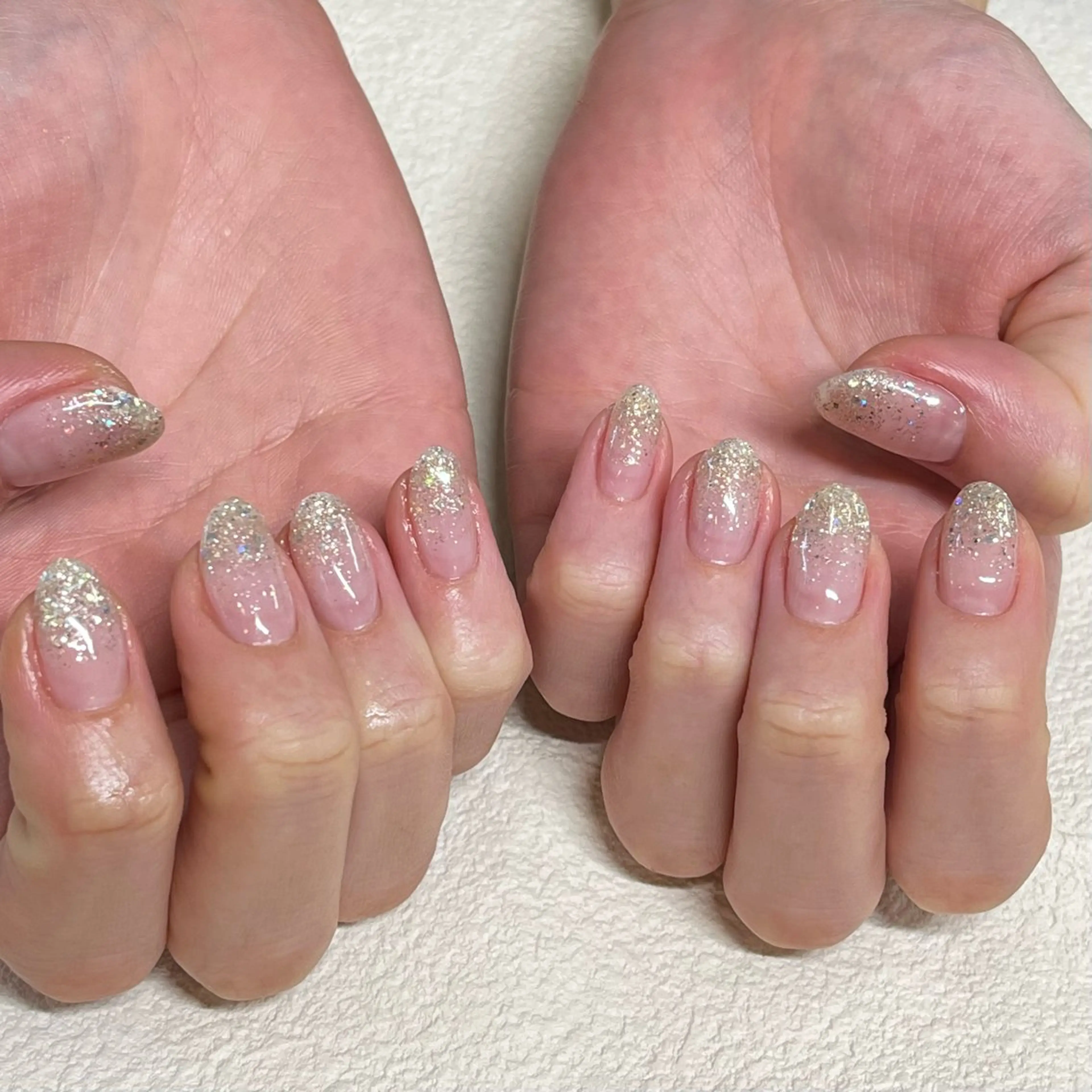 ネイル ラメ(グリッター) ラメグラデーション S SHIORIのネイルデザイン