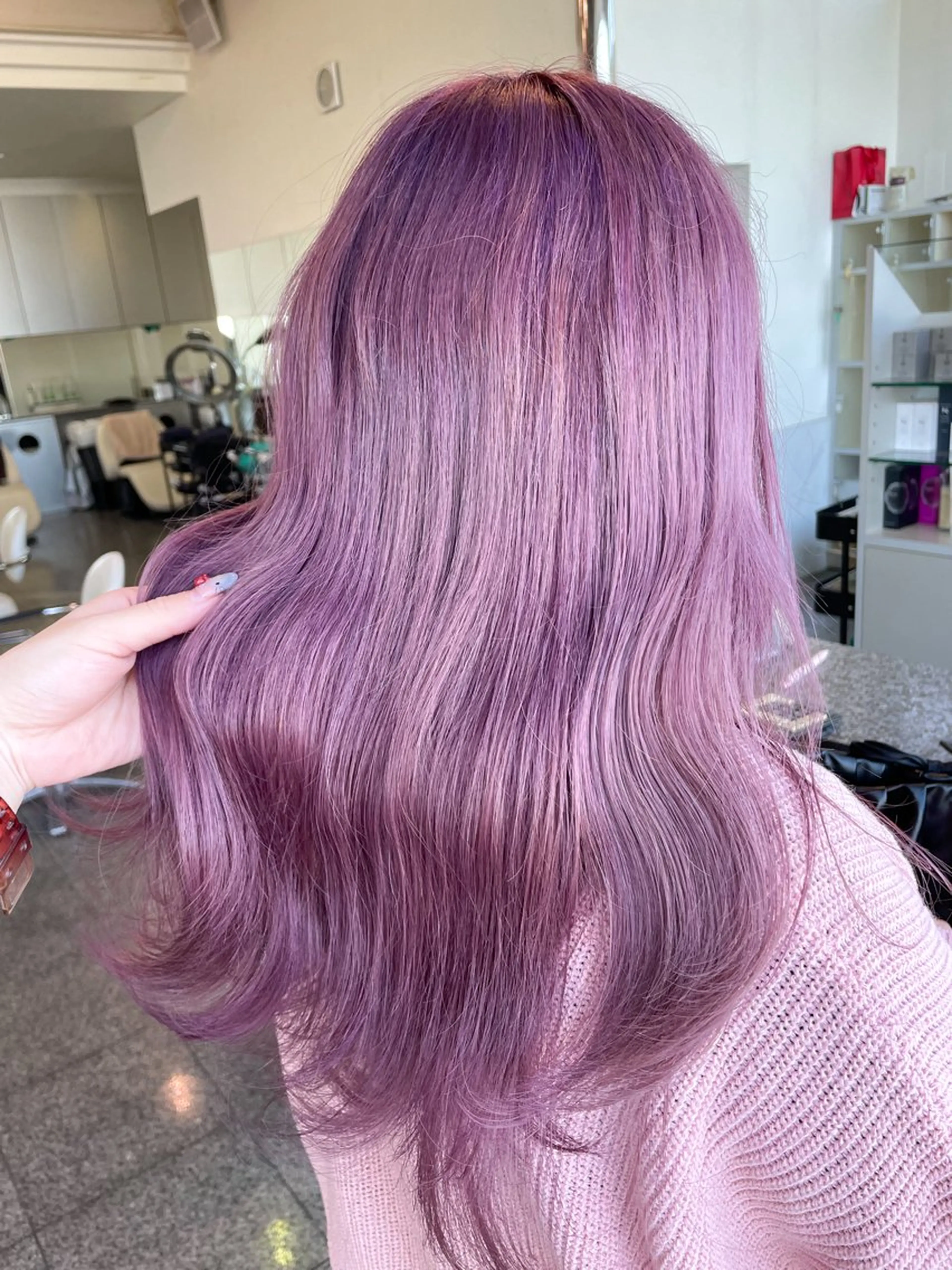 【2回目以降の方はこちらから】ブリーチリタッチ+全体カラー+トリートメントの写真