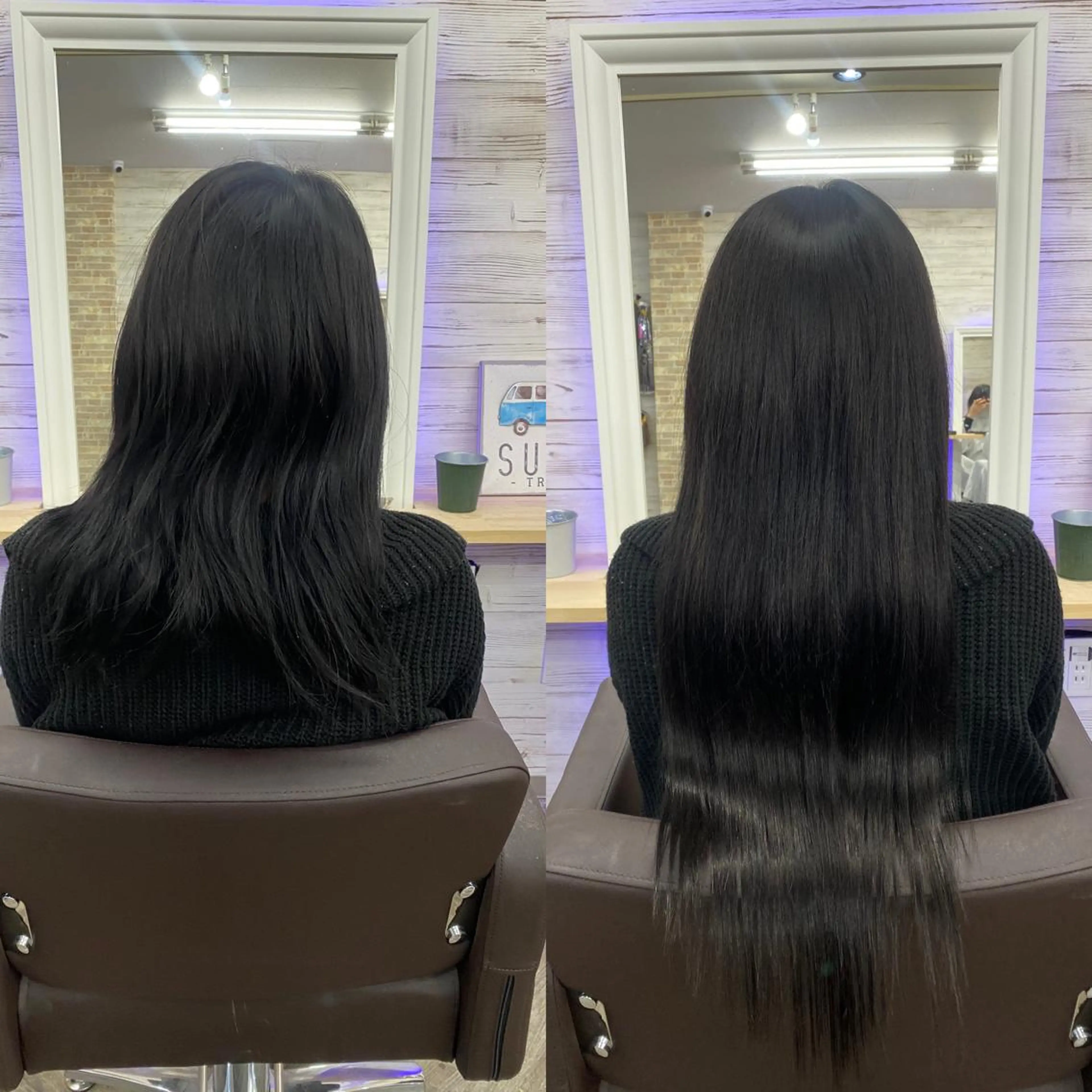 ロング カラー ヘアアレンジ アイブロウ ショートボブ 編み込みエクステ シールエクステ バレイヤージュ ベージュカラー LAVENDIA 初音のヘアスタイル