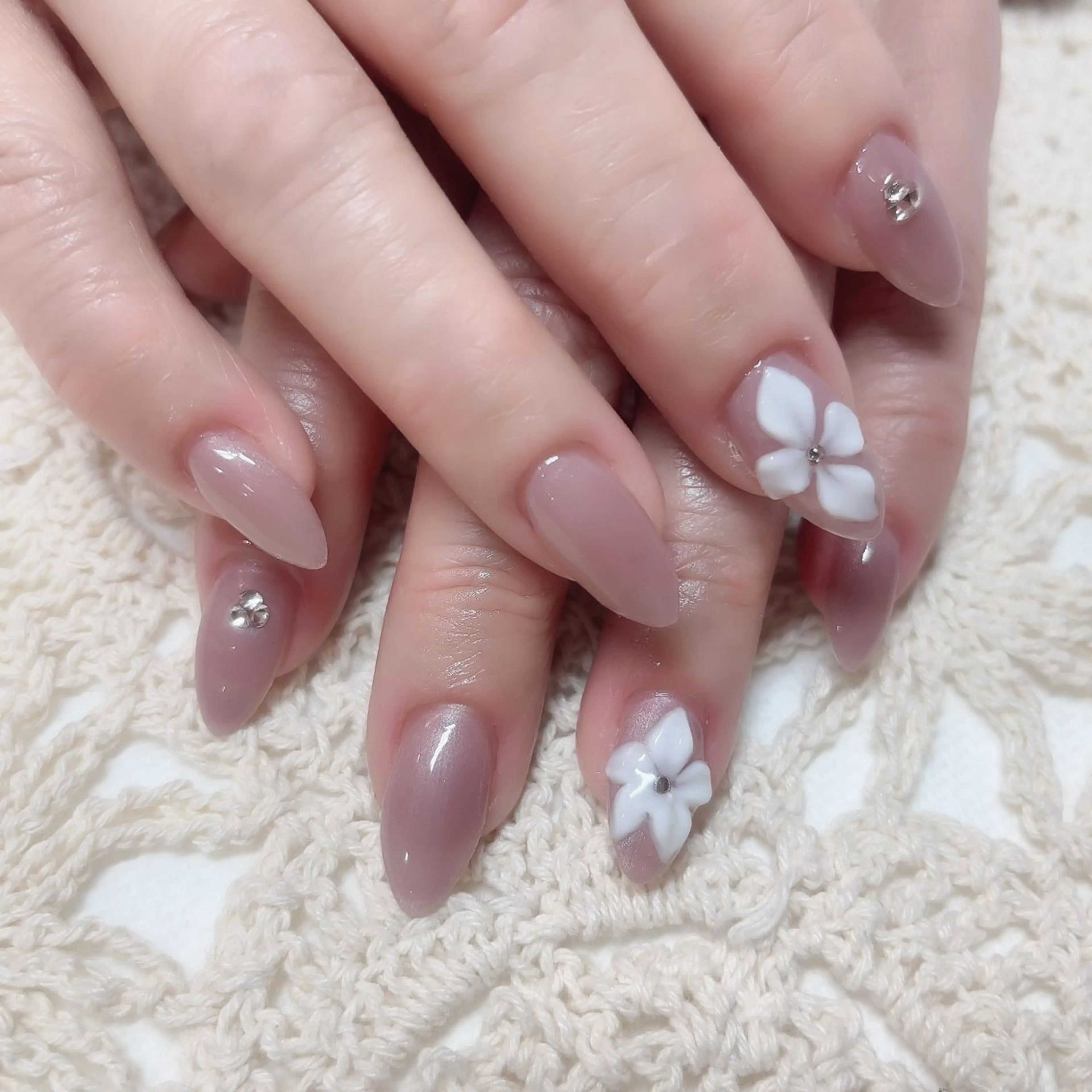 ネイル フットネイル ゴージャス ハート ミラーネイル スカルプネイル ハンドネイル MoonNail ユリ🌸のネイルデザイン
