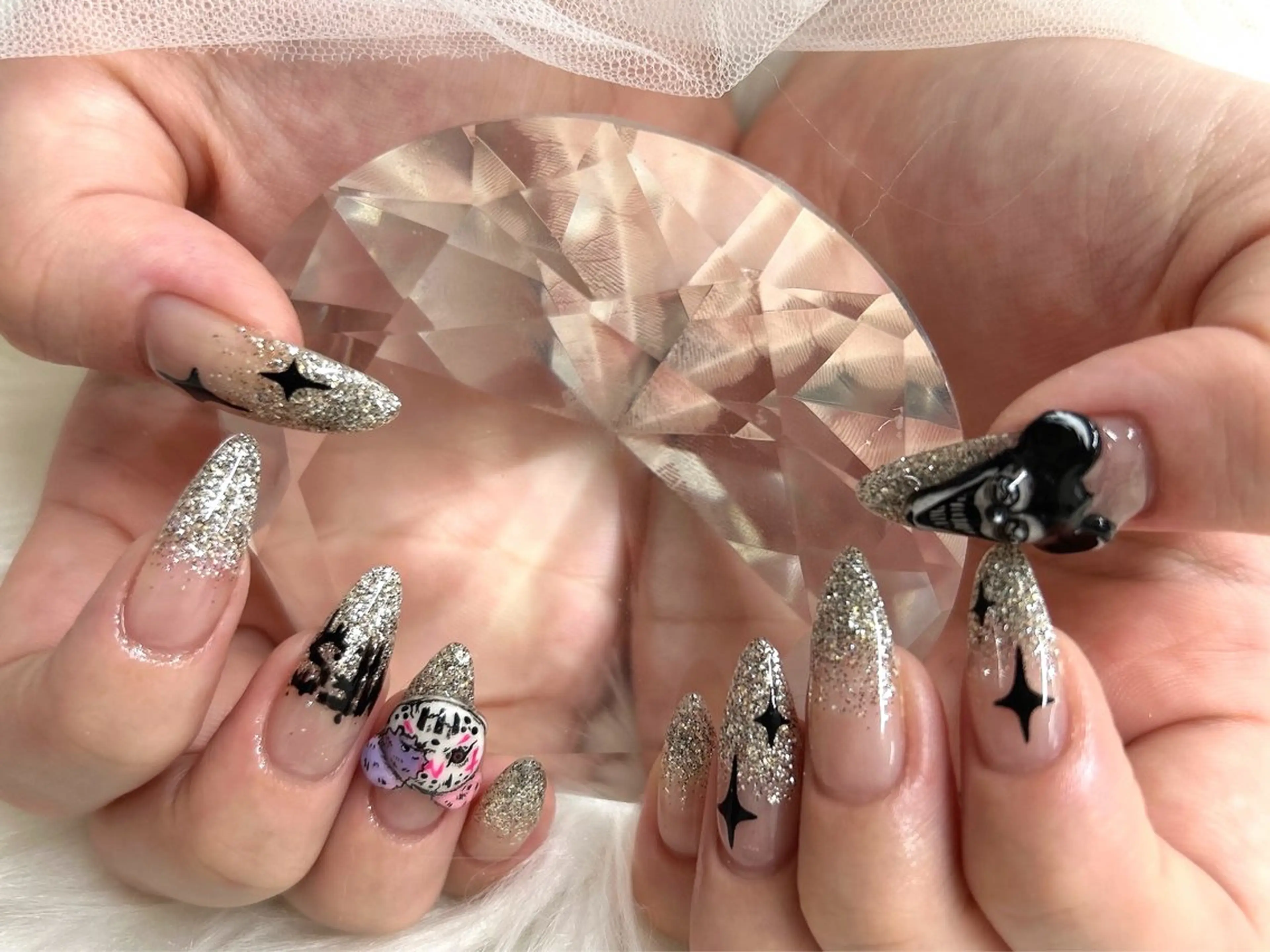 ロング ハンドネイル Nailsalon Angeのネイルデザイン