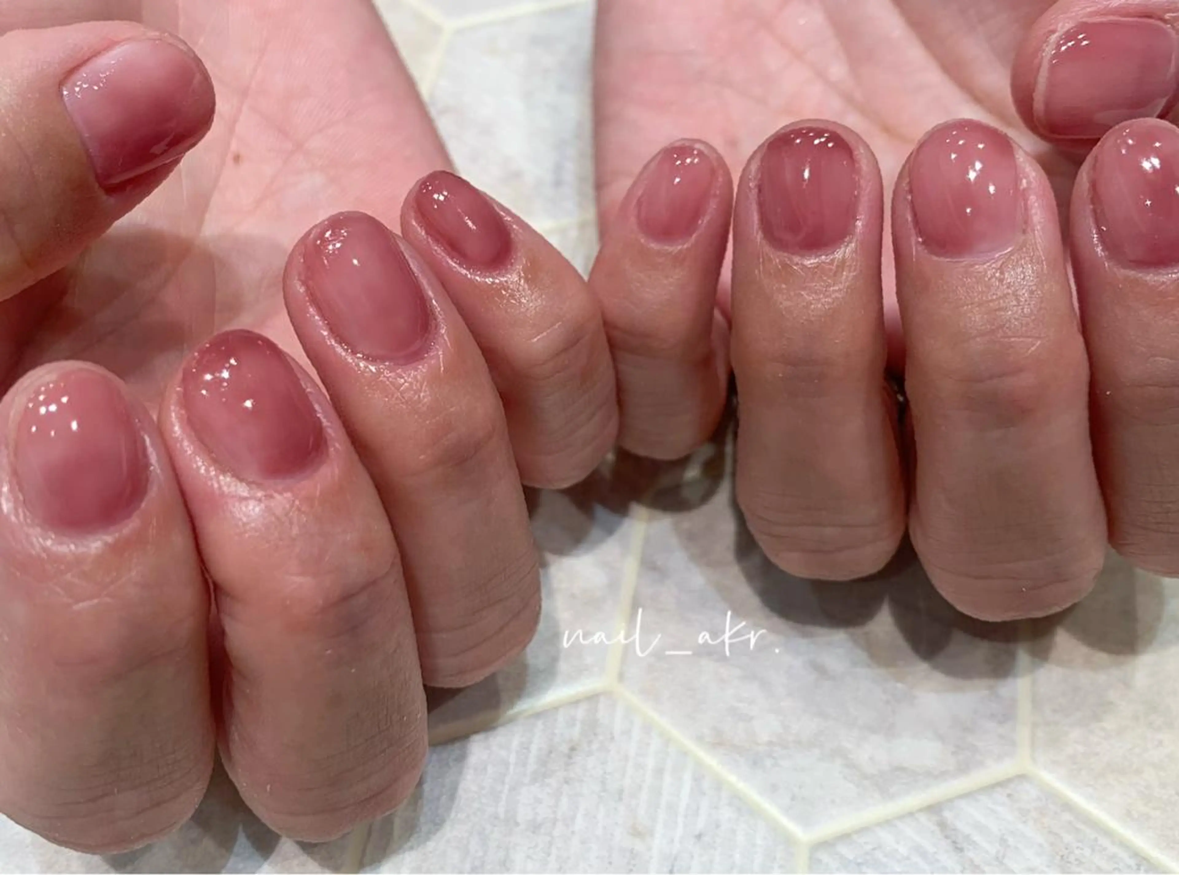 ネイル ピンク nailAVANCE akariのネイルデザイン