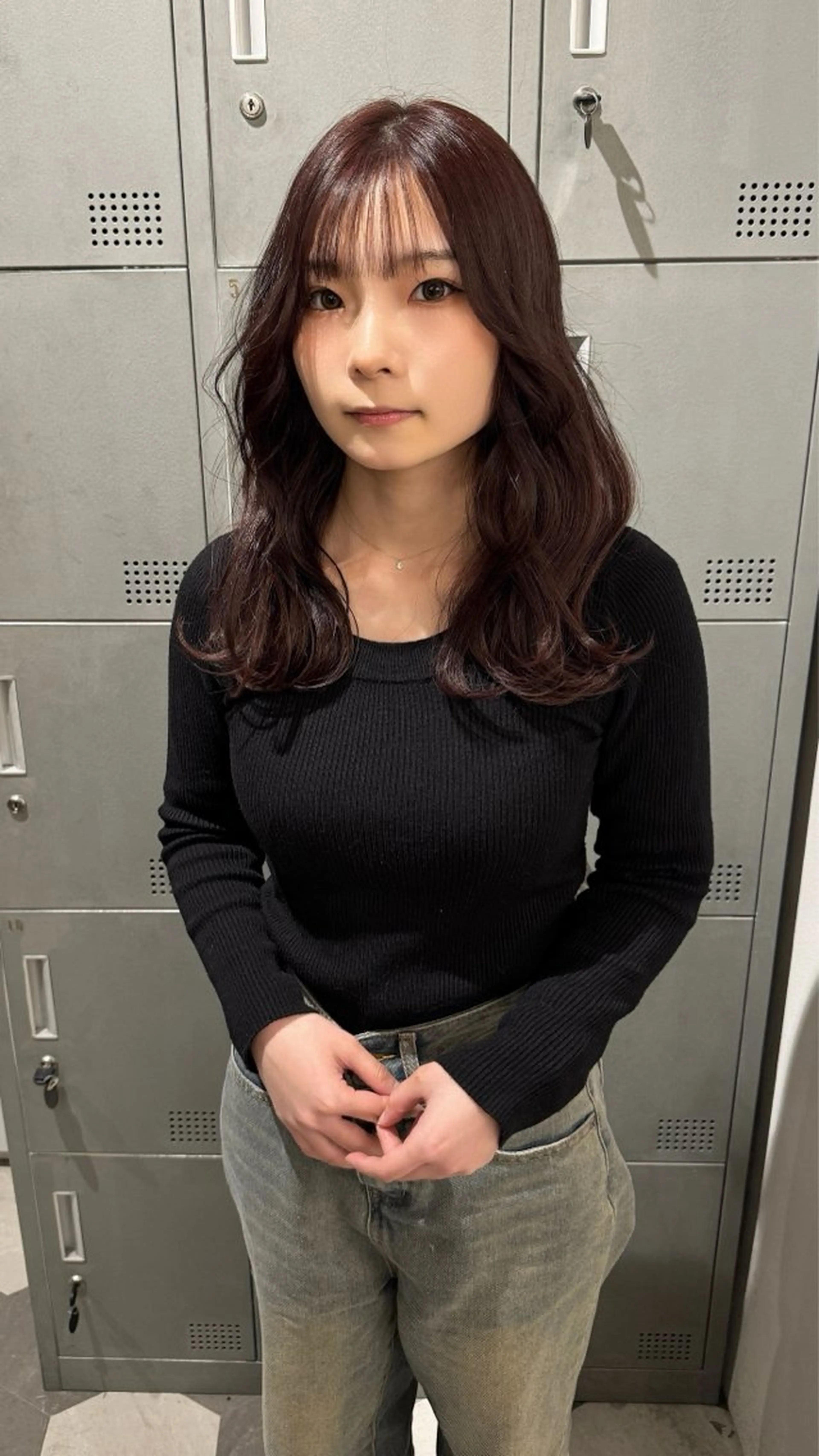 セミロング カット ヘアカラー 【天満1艶髪】潤艶/ 髪質改善🌹釣本竜哉のヘアスタイル