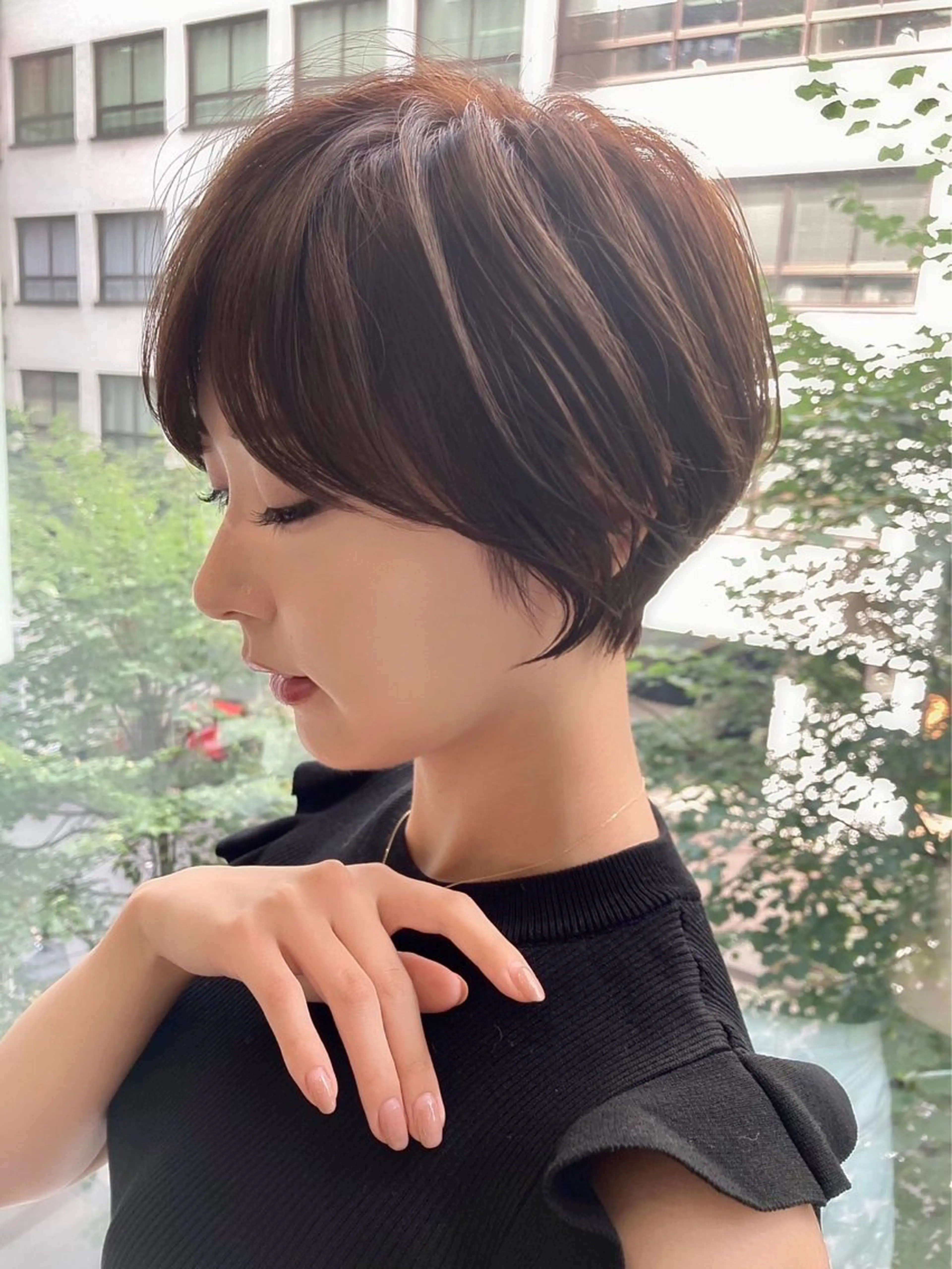 ショート 銀座/レイヤー 🌷nonoka🌷のヘアスタイル