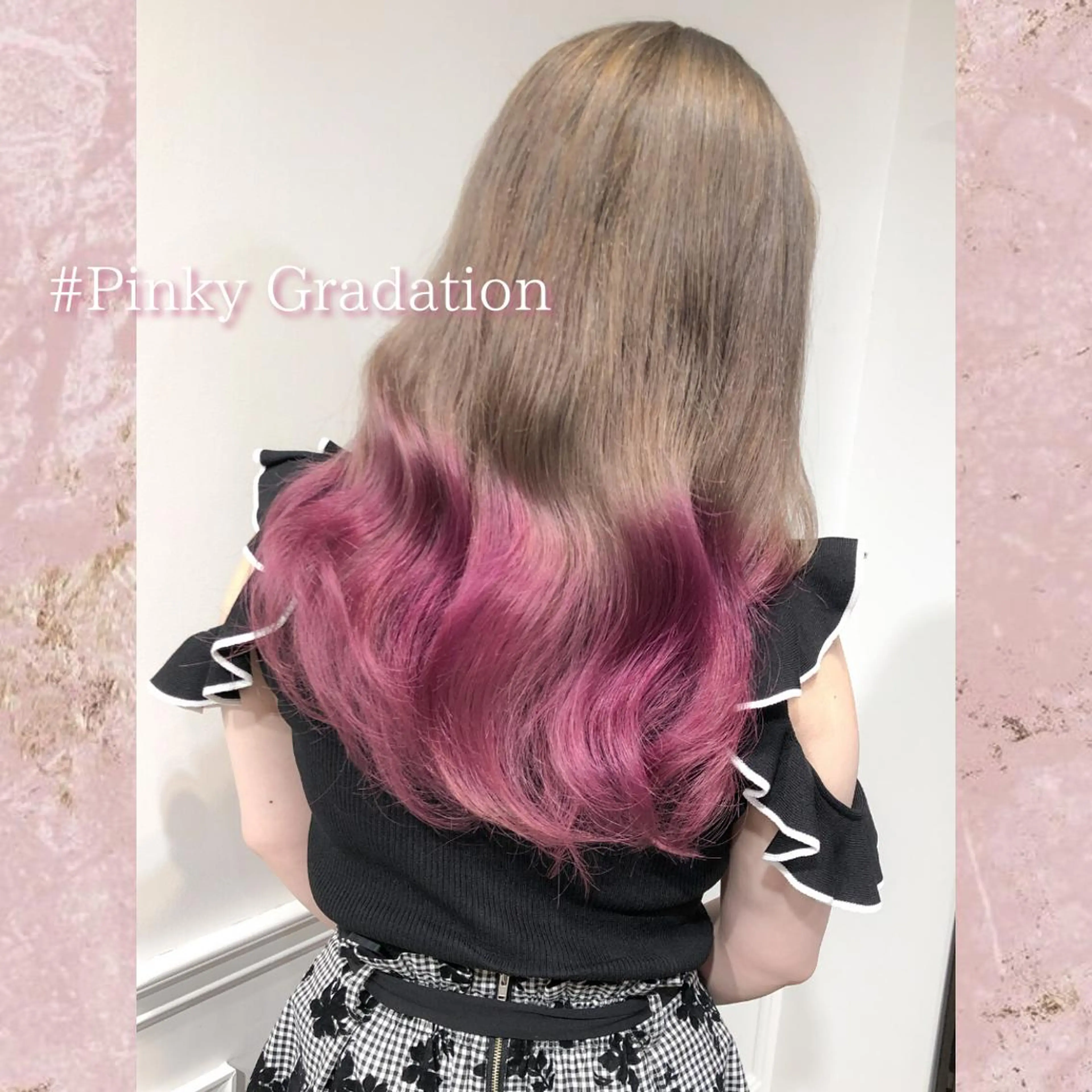 ロング カラー ブリーチ miyu /トレンド カラー×艶髪のヘアスタイル