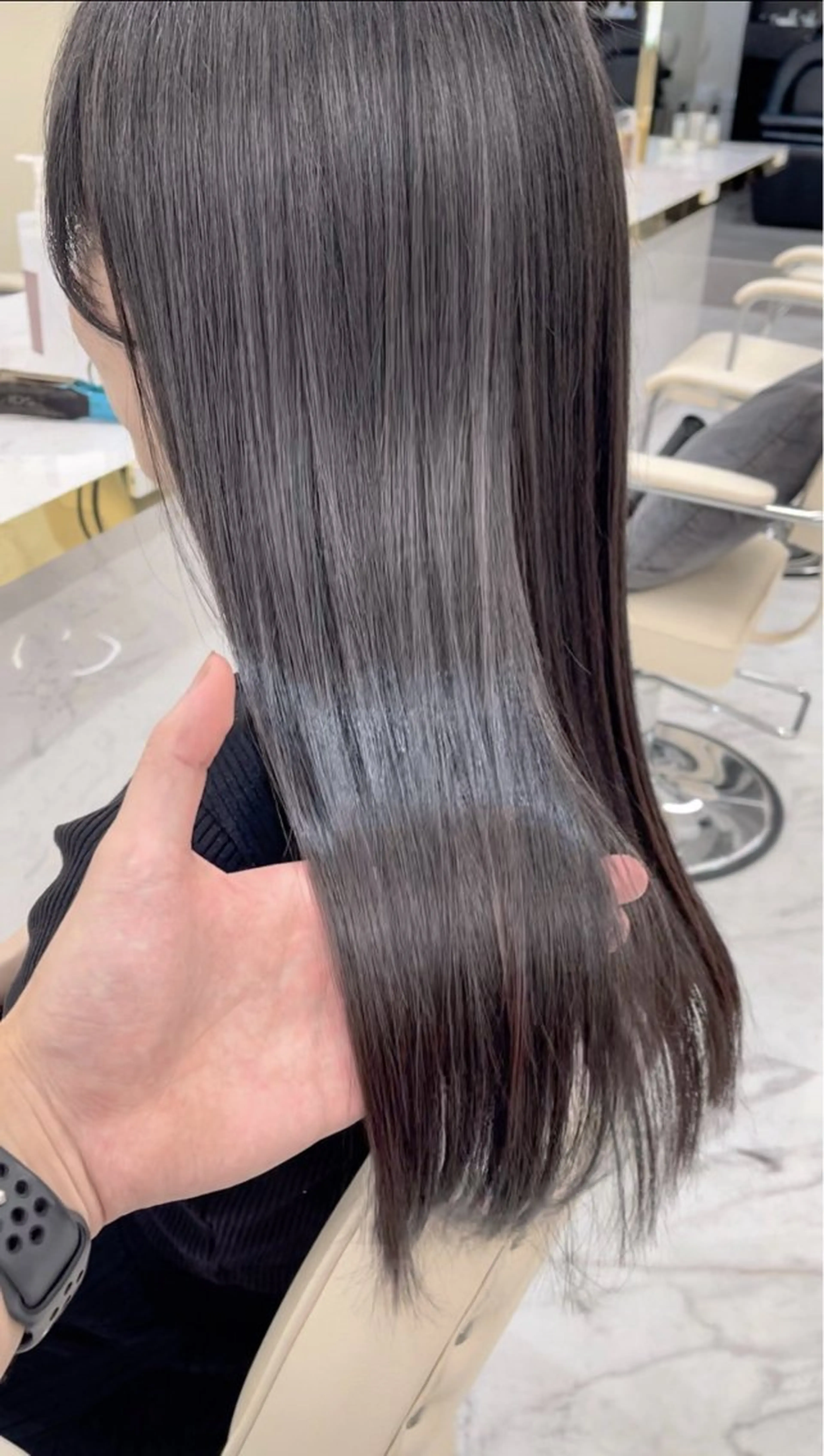 セミロング ヘアカラー トリートメント シンタニナオト /梅田茶屋町のヘアスタイル