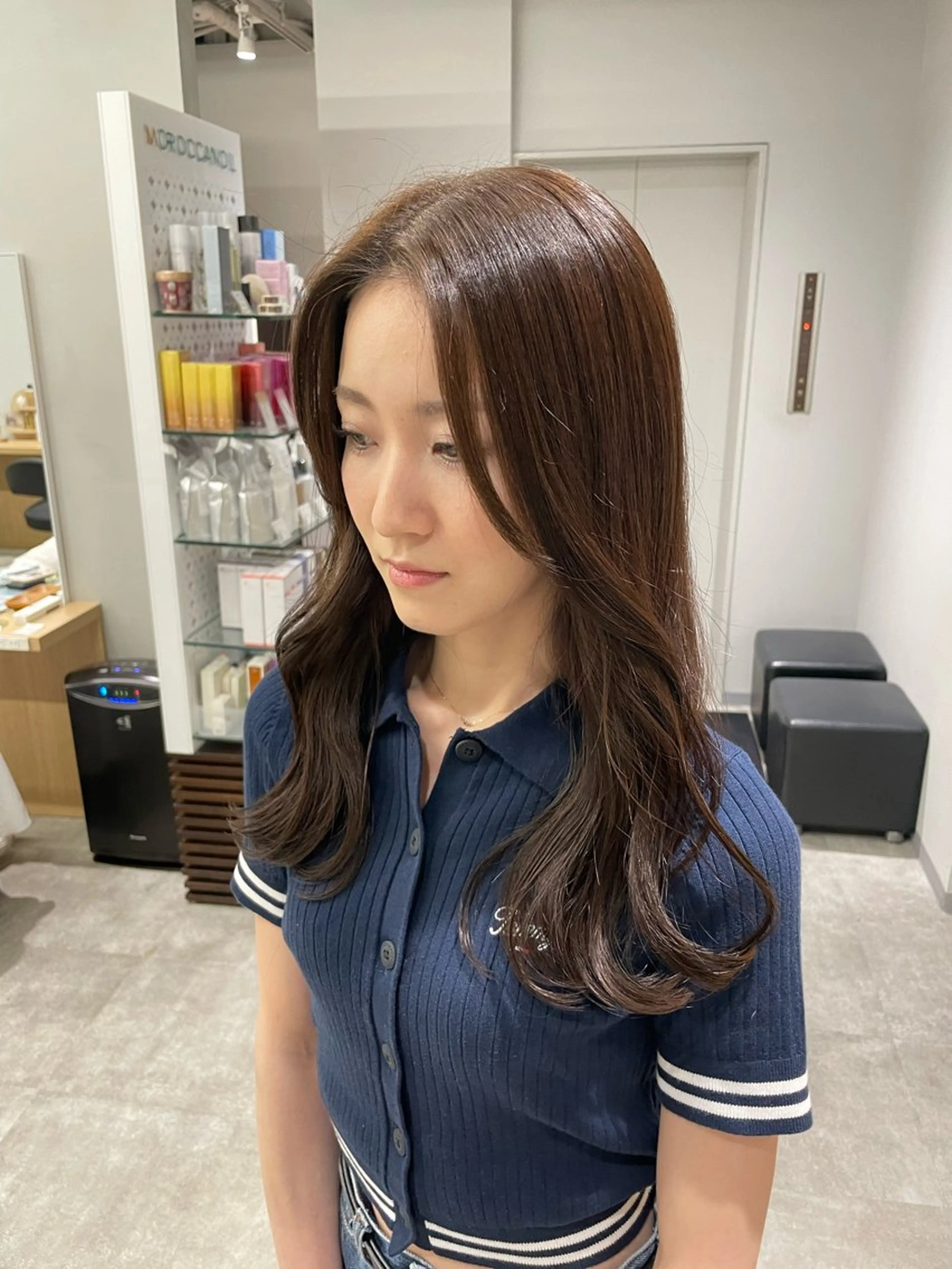 セミロング カラー Zina【梅田】 /田中 沙弥のヘアスタイル