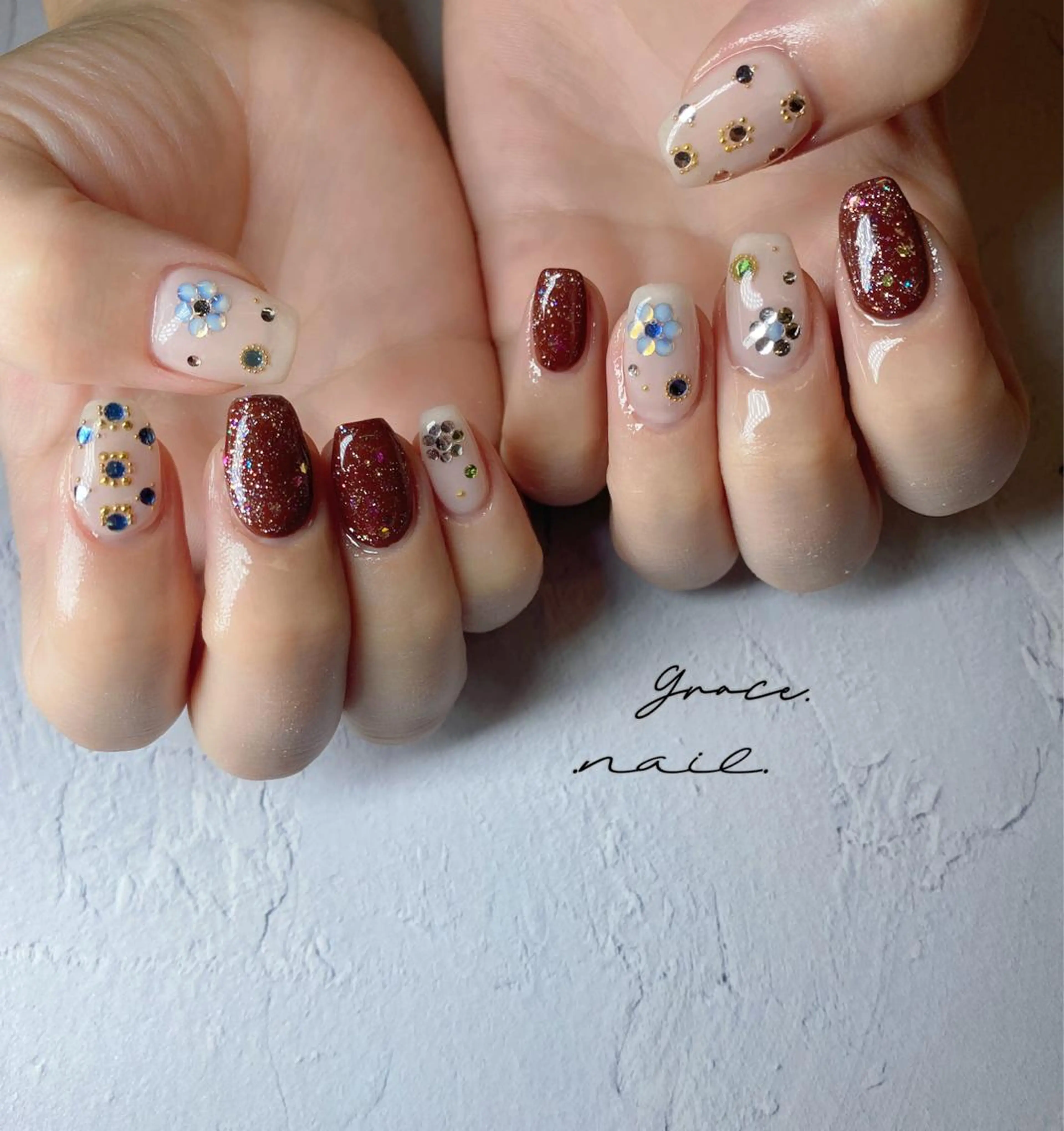 ネイル ハンドネイル ☆*｡Grace Nail｡*☆のネイルデザイン