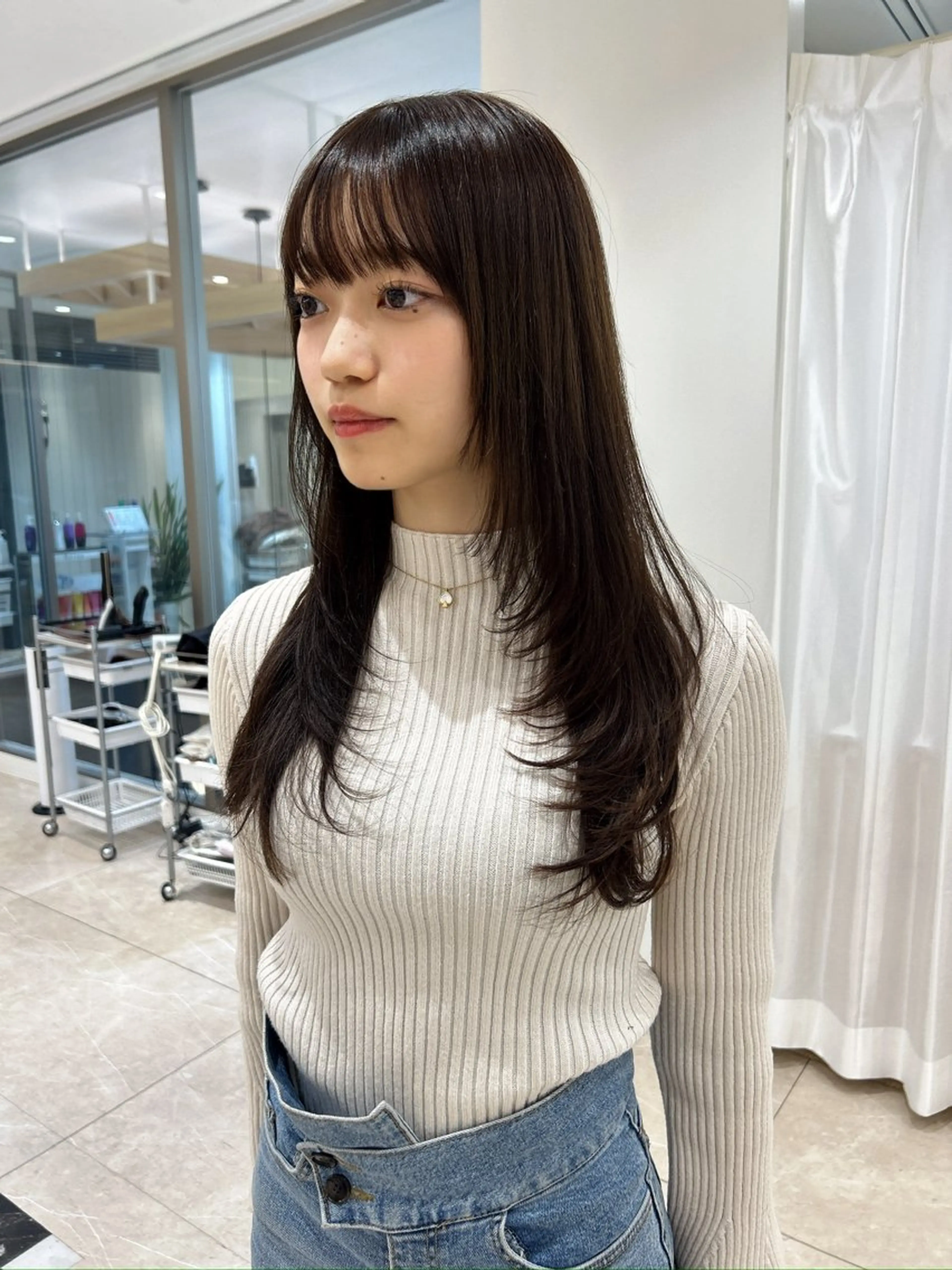 セミロング カラー カット ヘアカラー トリートメント メンズヘア/レイヤー /ボブ山内春輝のヘアスタイル