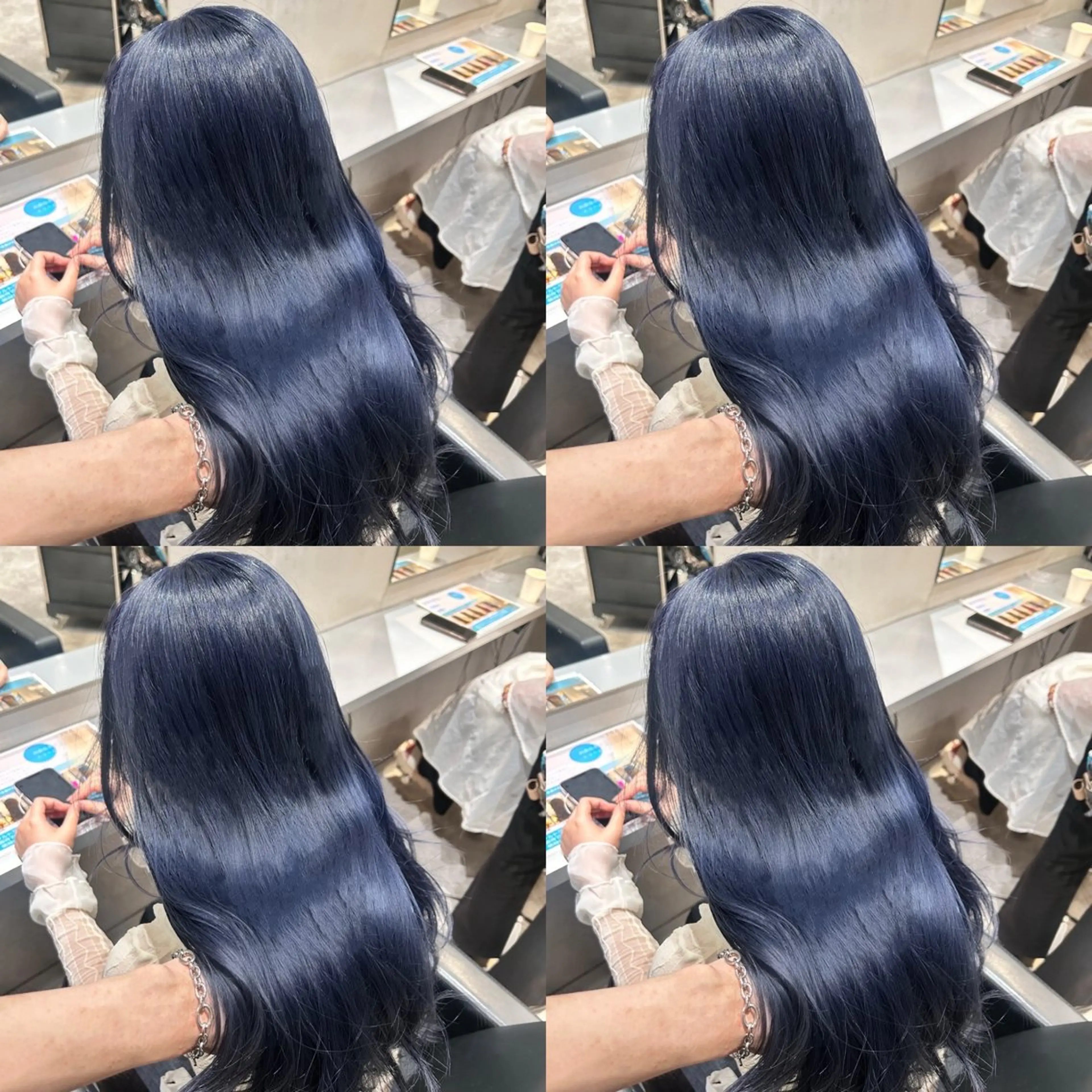 ロング カラー ネイビーカラー 髪質改善 カット ヘアカラー トリートメント 店長✨髪質改善✖️ 透明感カラー／純大のヘアスタイル