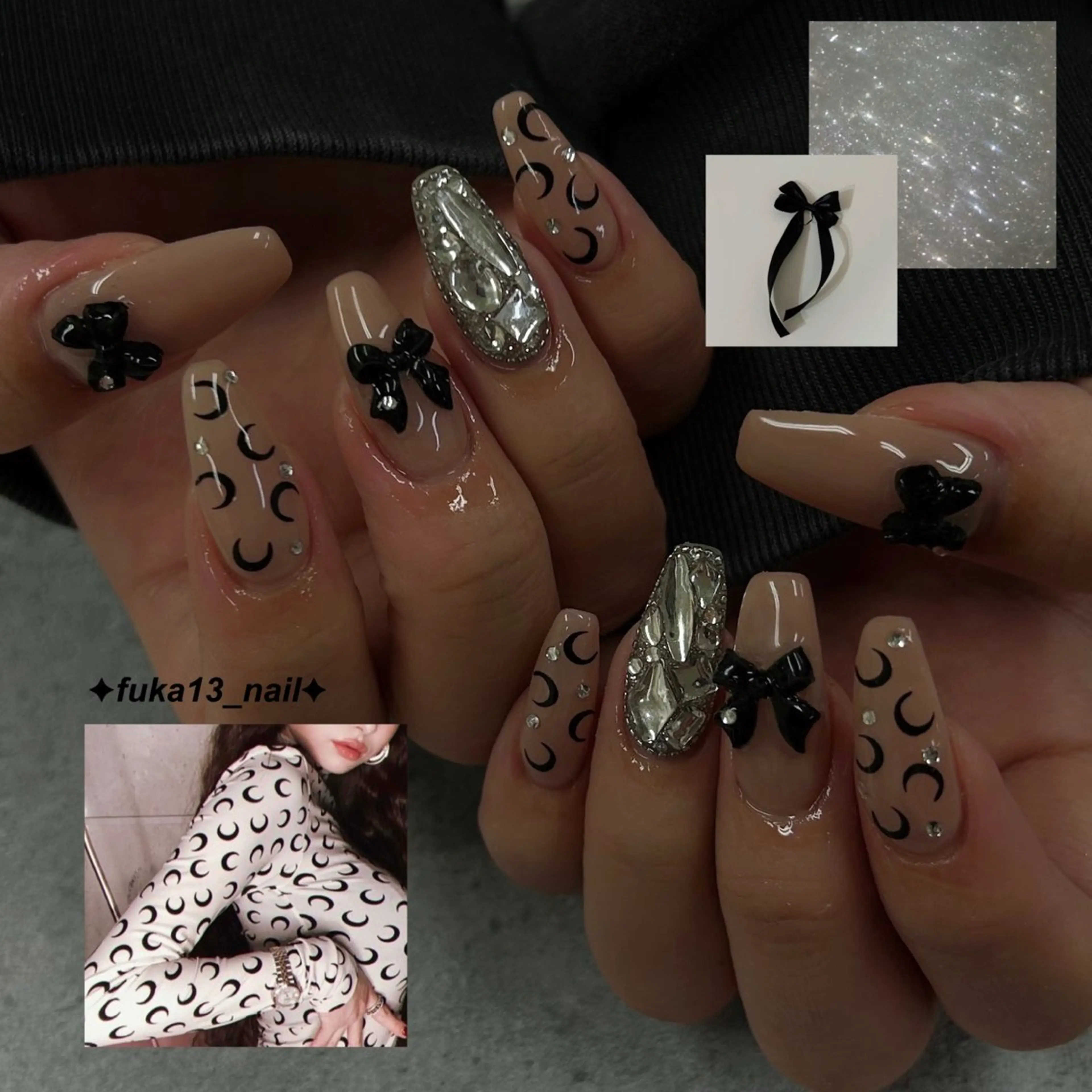 ネイル ガーリー 韓国ネイル リボン 冬ネイル ハンドネイル Nail♡Fuka. /4月予約受付中のネイルデザイン