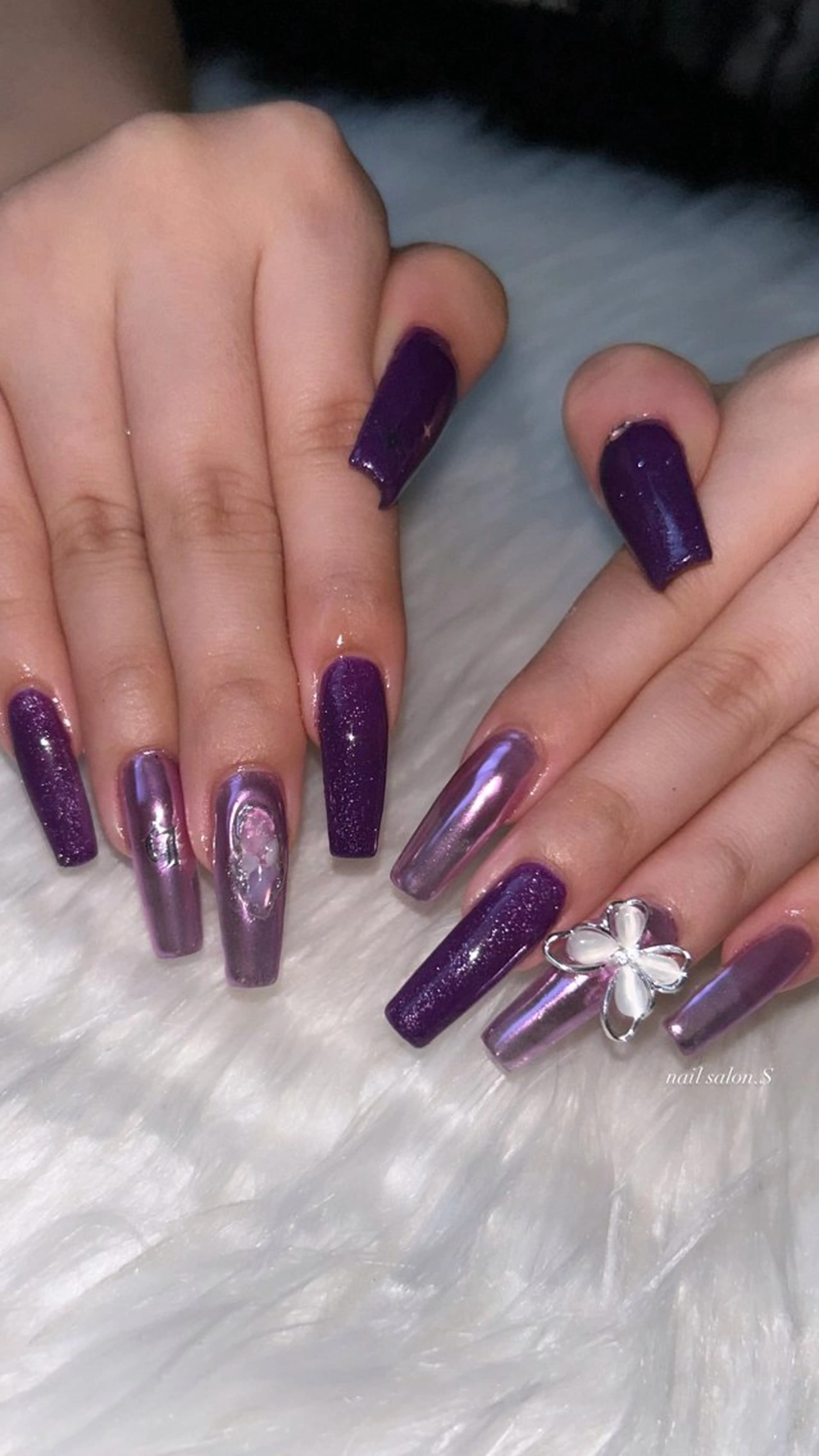 ネイル ストーンネイル ハンドネイル 関山 志乃のネイルデザイン