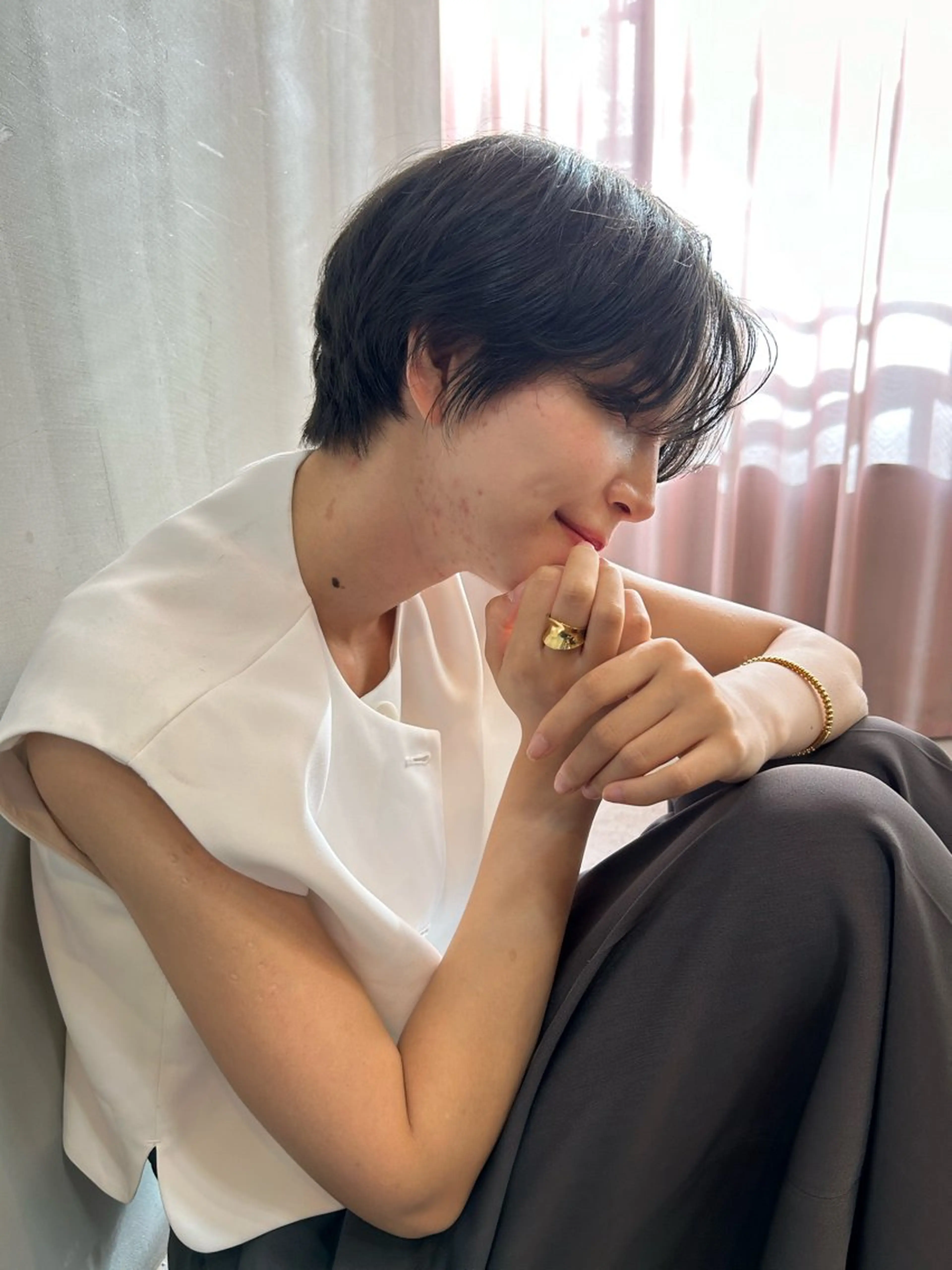 ショート カラー カット ヘアカラー トリートメント ショート/ボブ/ 心斎橋/宮脇美奈のヘアスタイル