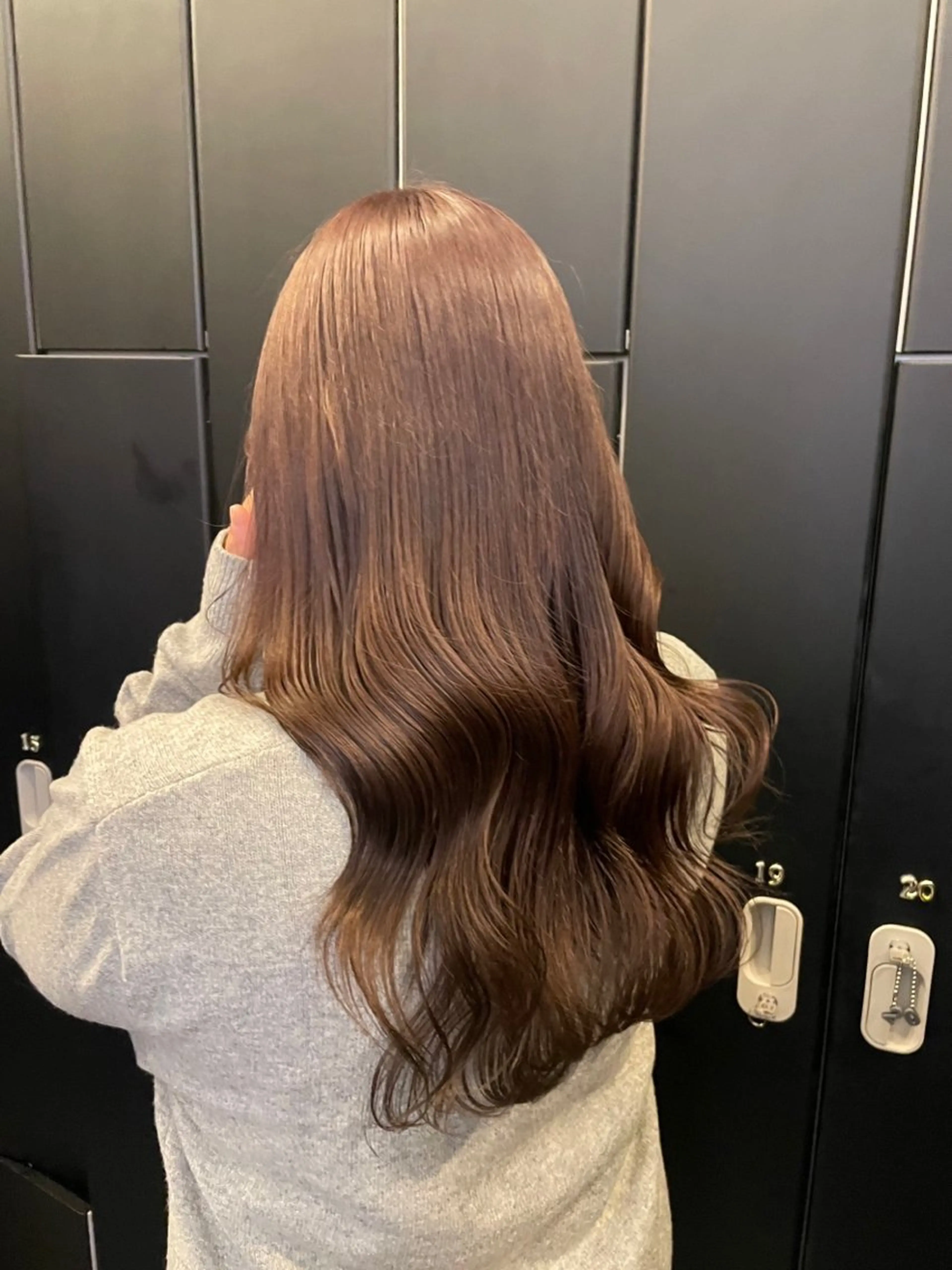 ロング カラー 🌷ラベンダーピンク 顔まわり🌷ねいろのヘアスタイル