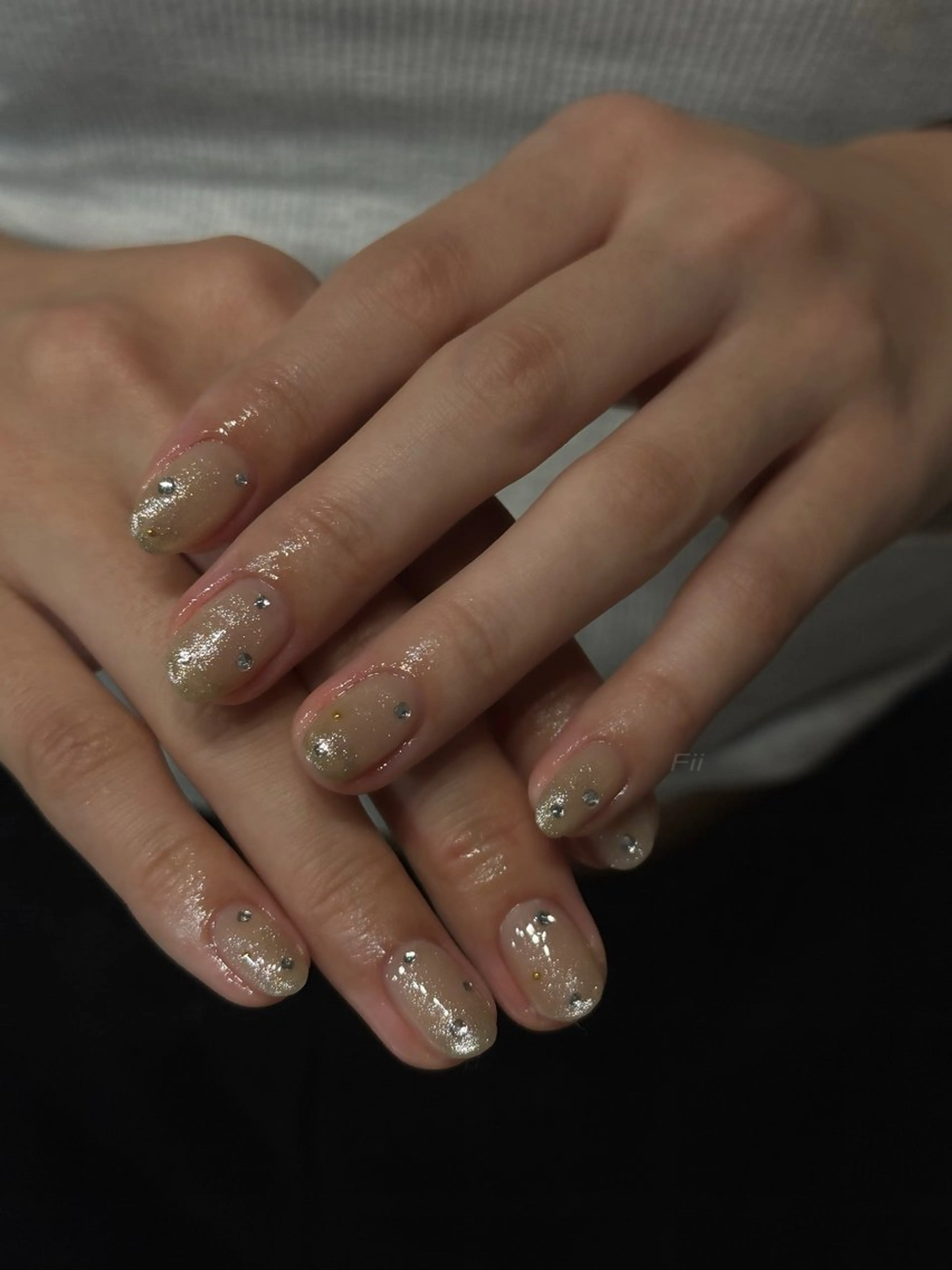 ネイル ラメ(グリッター) 𝐅𝐢𝐢【本町/ ネイル】Miho💜のその他イメージ