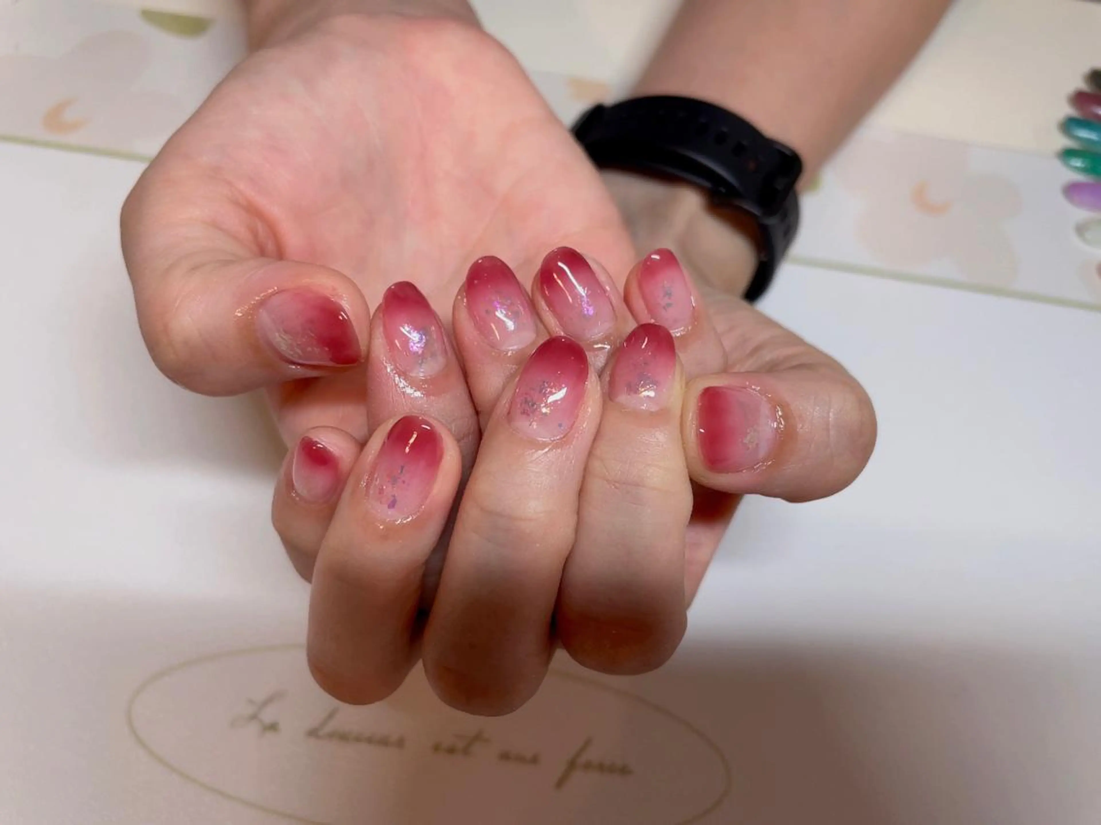 ネイル 桜ネイル グラデーション 夏ネイル エン Nail salonのネイルデザイン