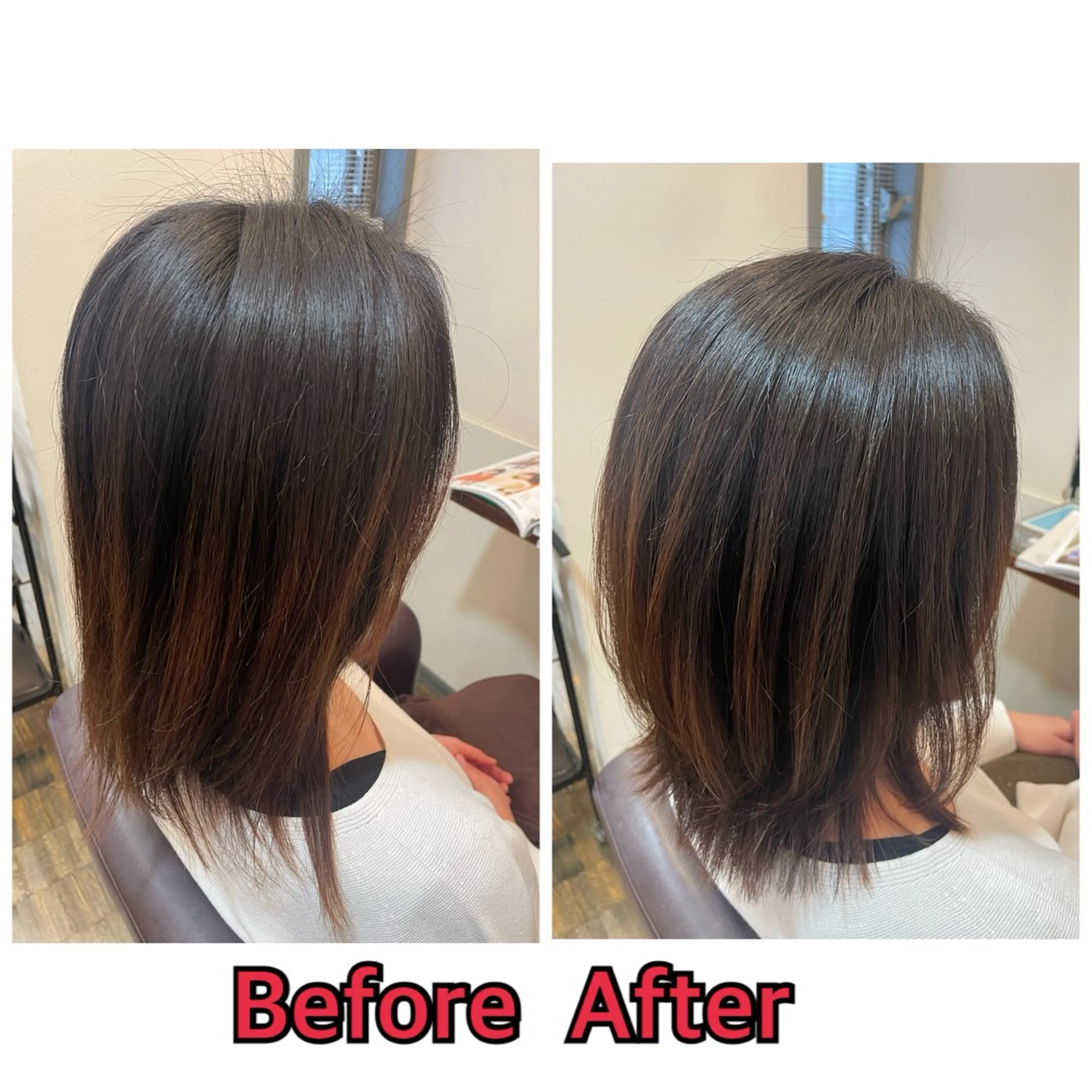 ミディアム 平 真亜里のヘアスタイル