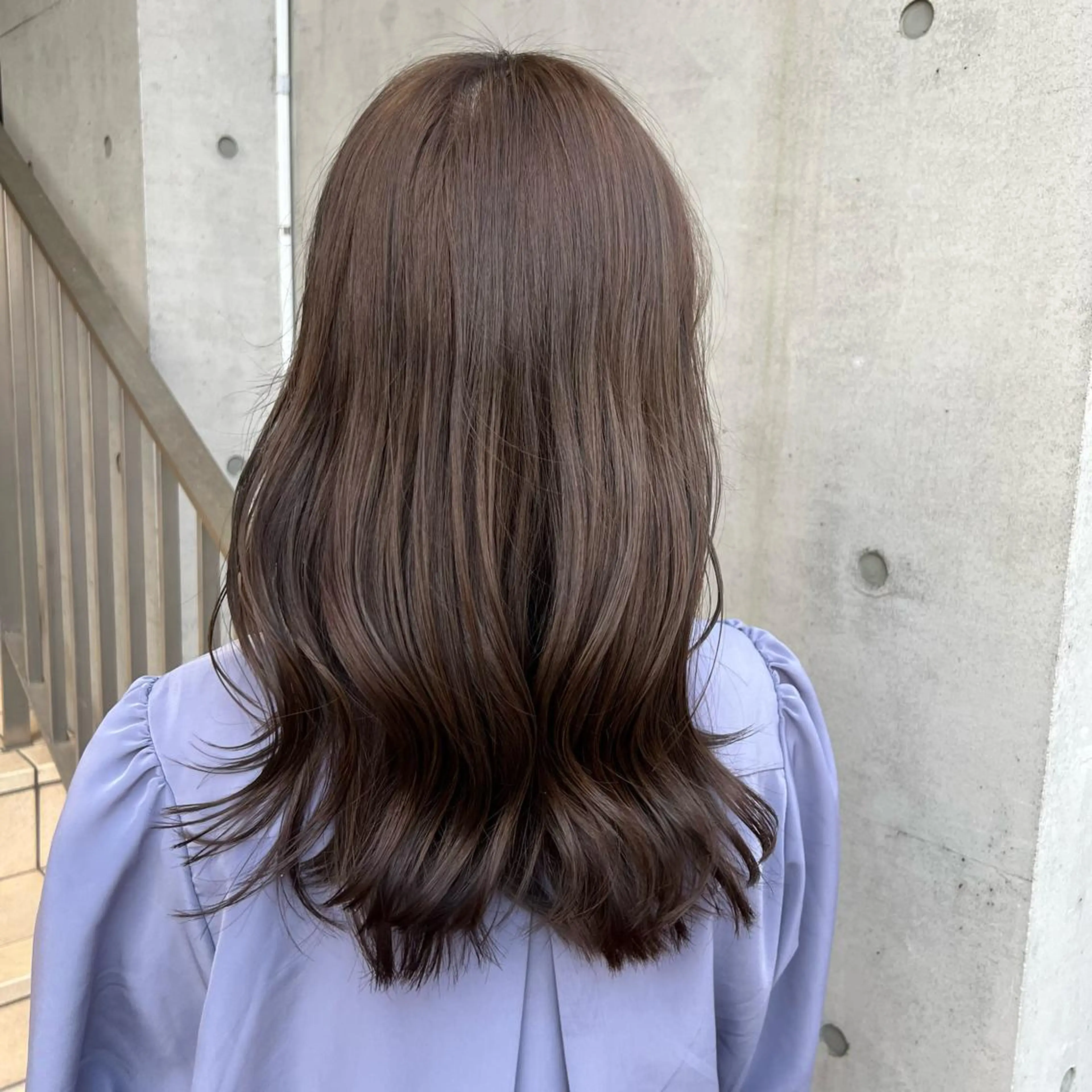 セミロング カラー ブラウンカラー ピンクカラー ピンクブラウン ヘアカラー トリートメント stylist 🐶内藤 成香のヘアスタイル