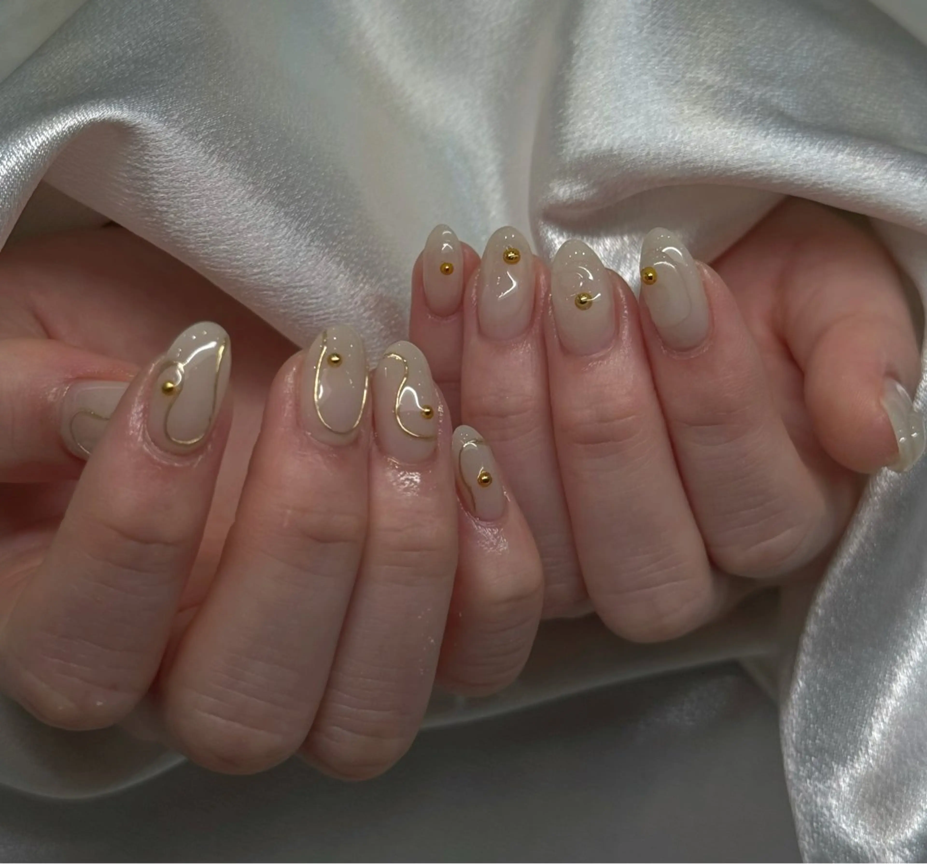 ネイル フラワーネイル ハート レース ロングネイル 春ネイル ハンドネイル MILO 168 池袋のネイルデザイン