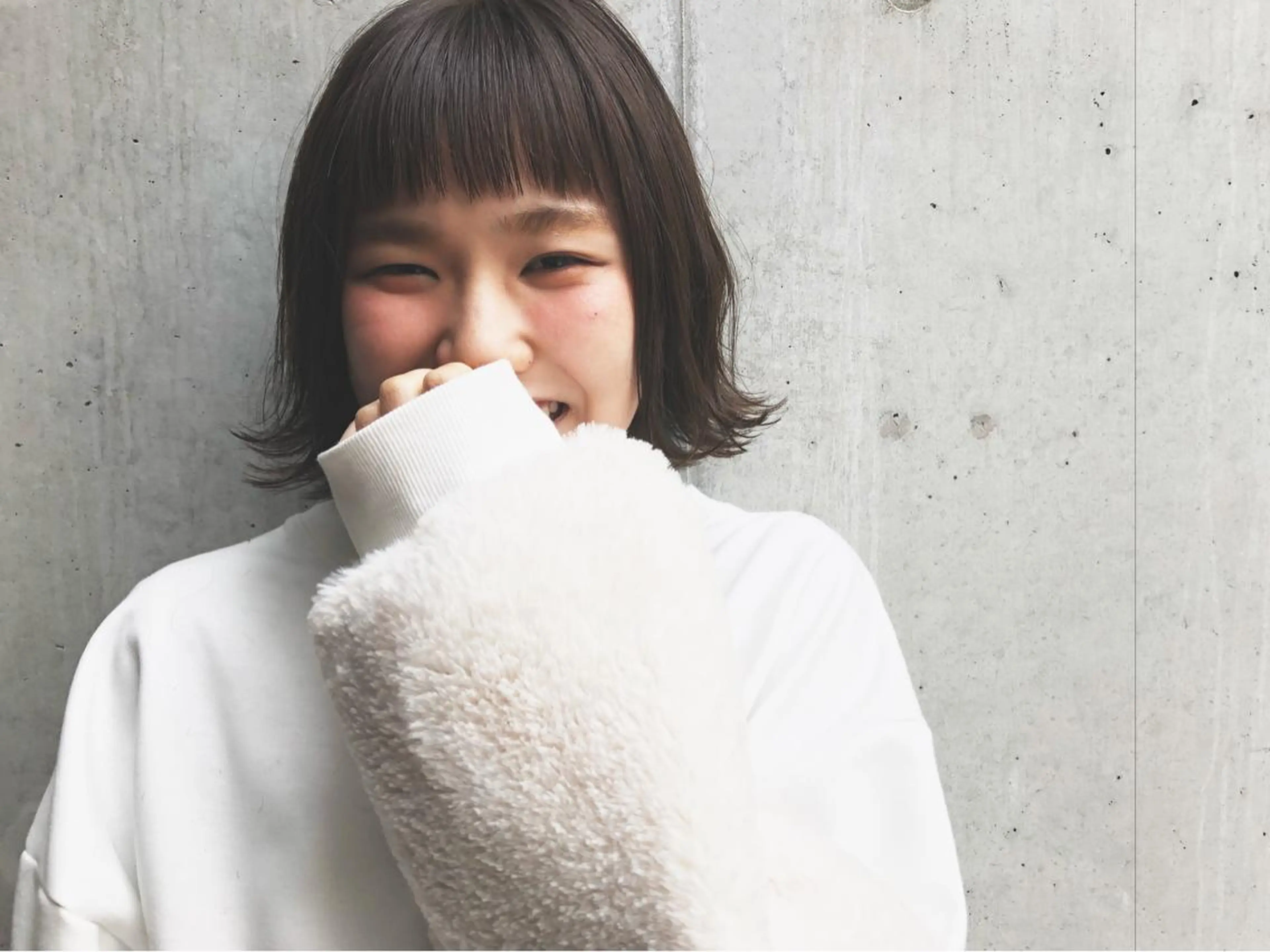 ショート カラー パーマ ヘアアレンジ ボブ オン眉 外ハネヘア ストレートパーマ YAWN《ヨウン》 Yucaのその他イメージ