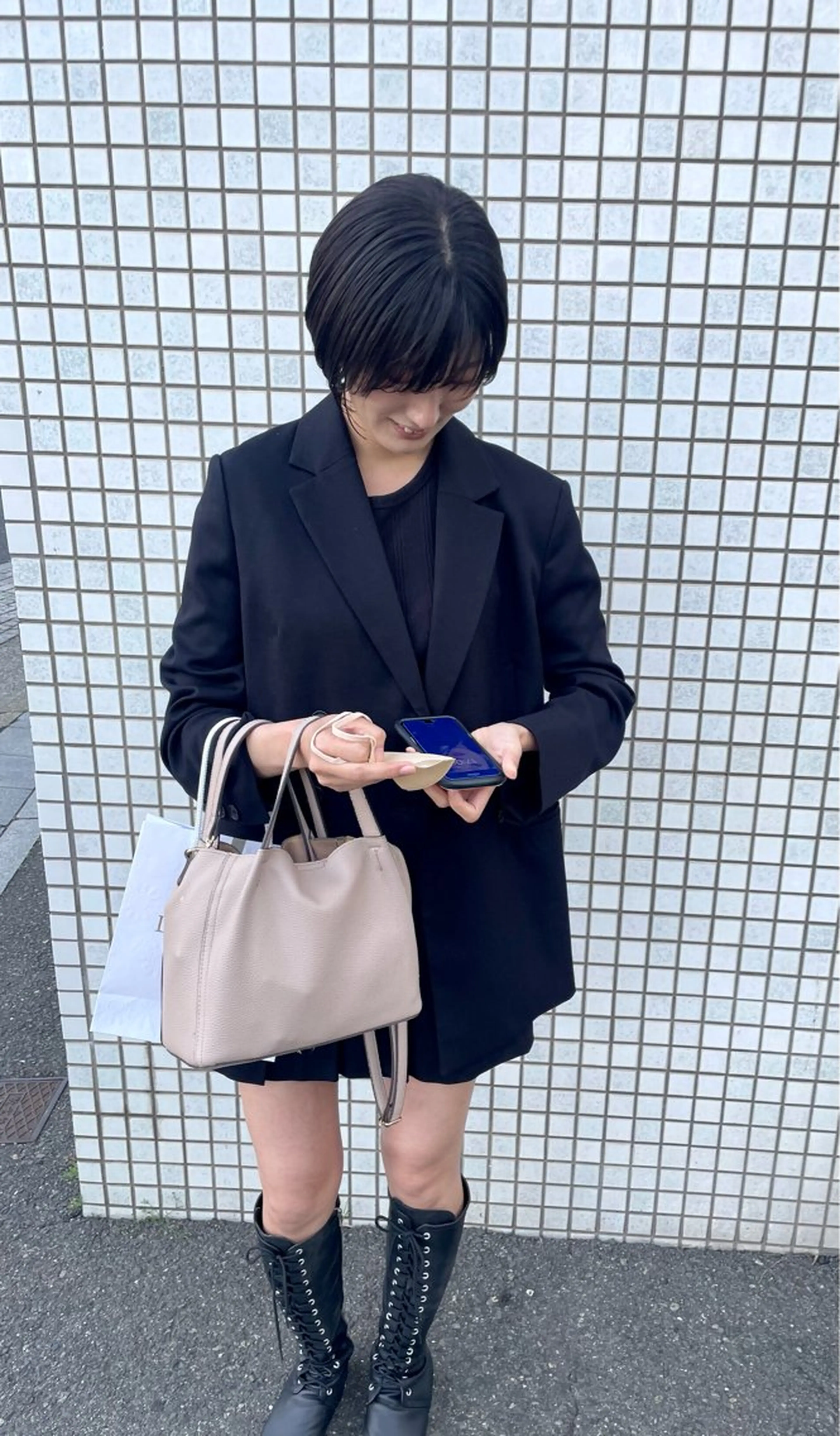 ショート ヒナゴ トヨカズのヘアスタイル