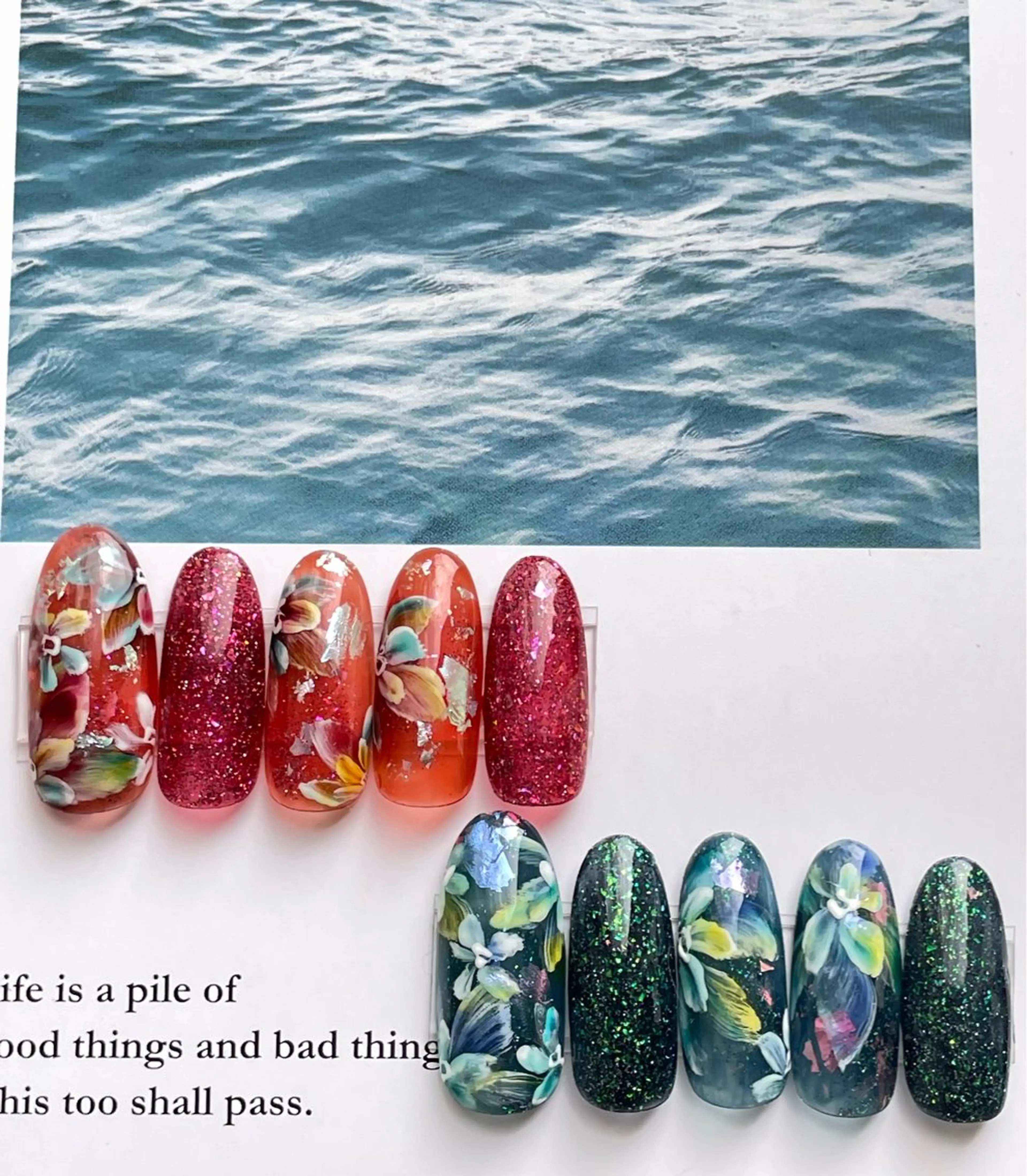 ネイル フラワーネイル ハンドネイル y’s nail ✧ゆきのネイルデザイン
