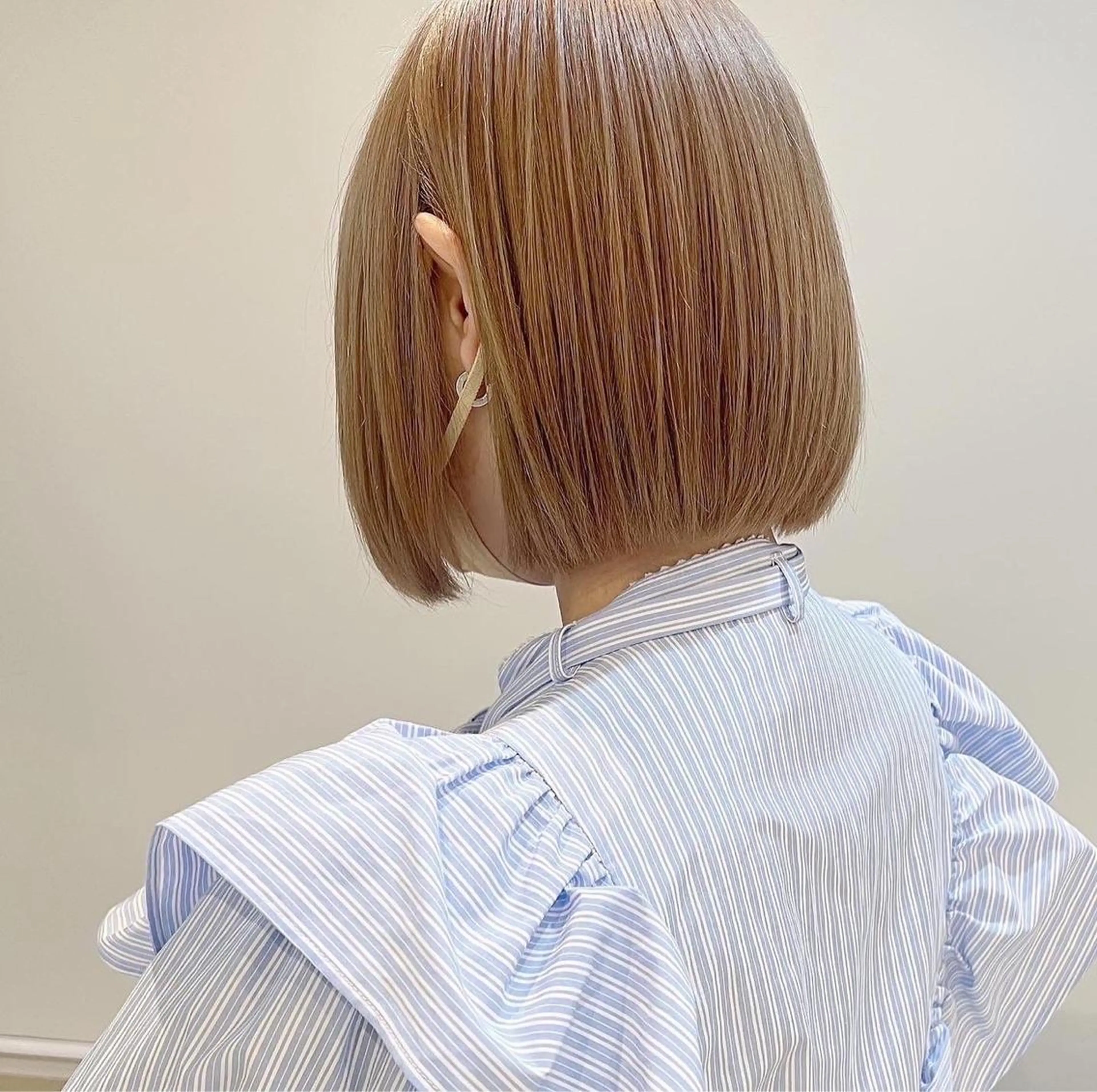 ミディアム カラー ヘアアレンジ 赤みゼロカラー 藤並純のヘアスタイル