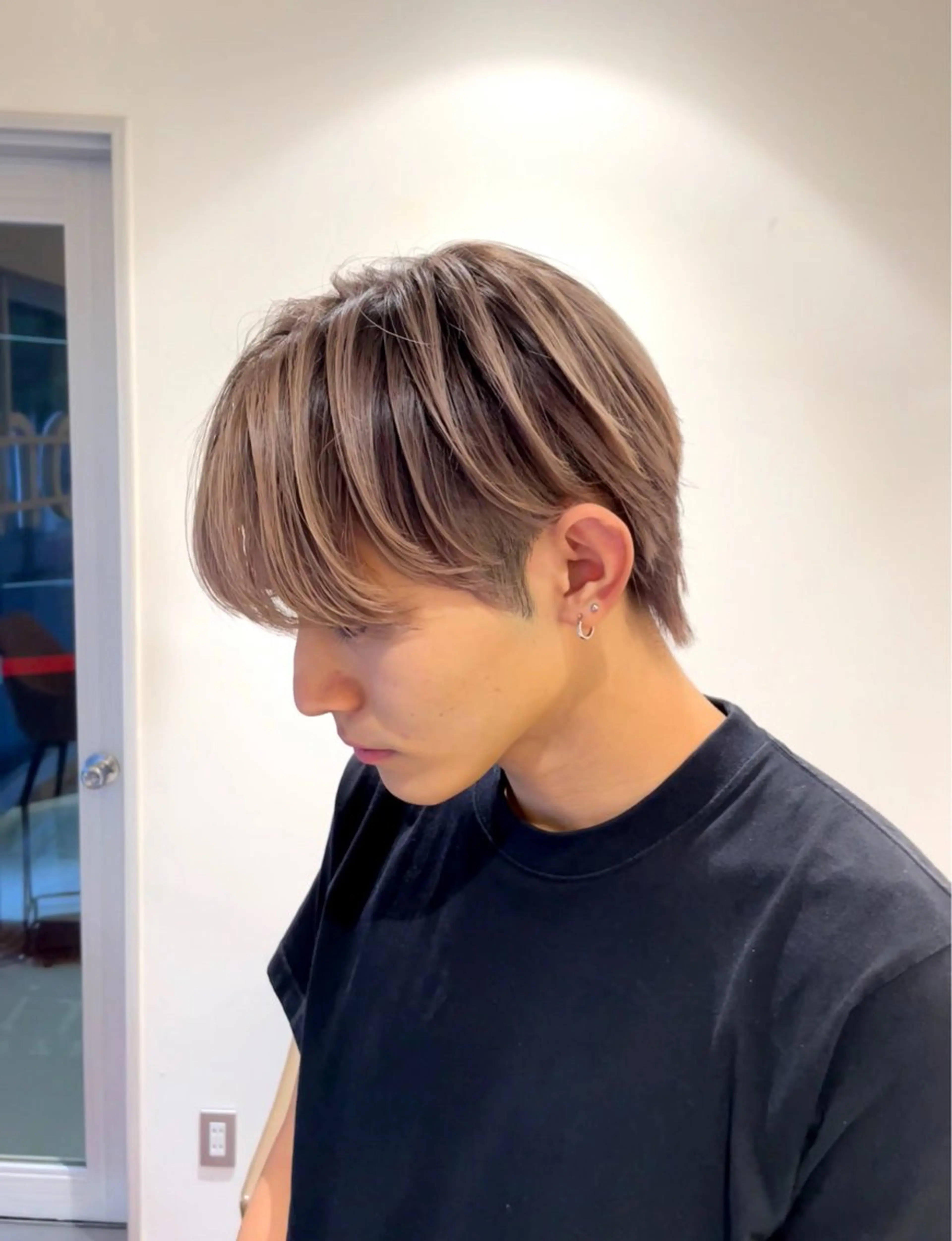 ショート カラー パーマ ヘアアレンジ メンズ メンズバレイヤージュ 🌫ハイライトのヘアスタイル
