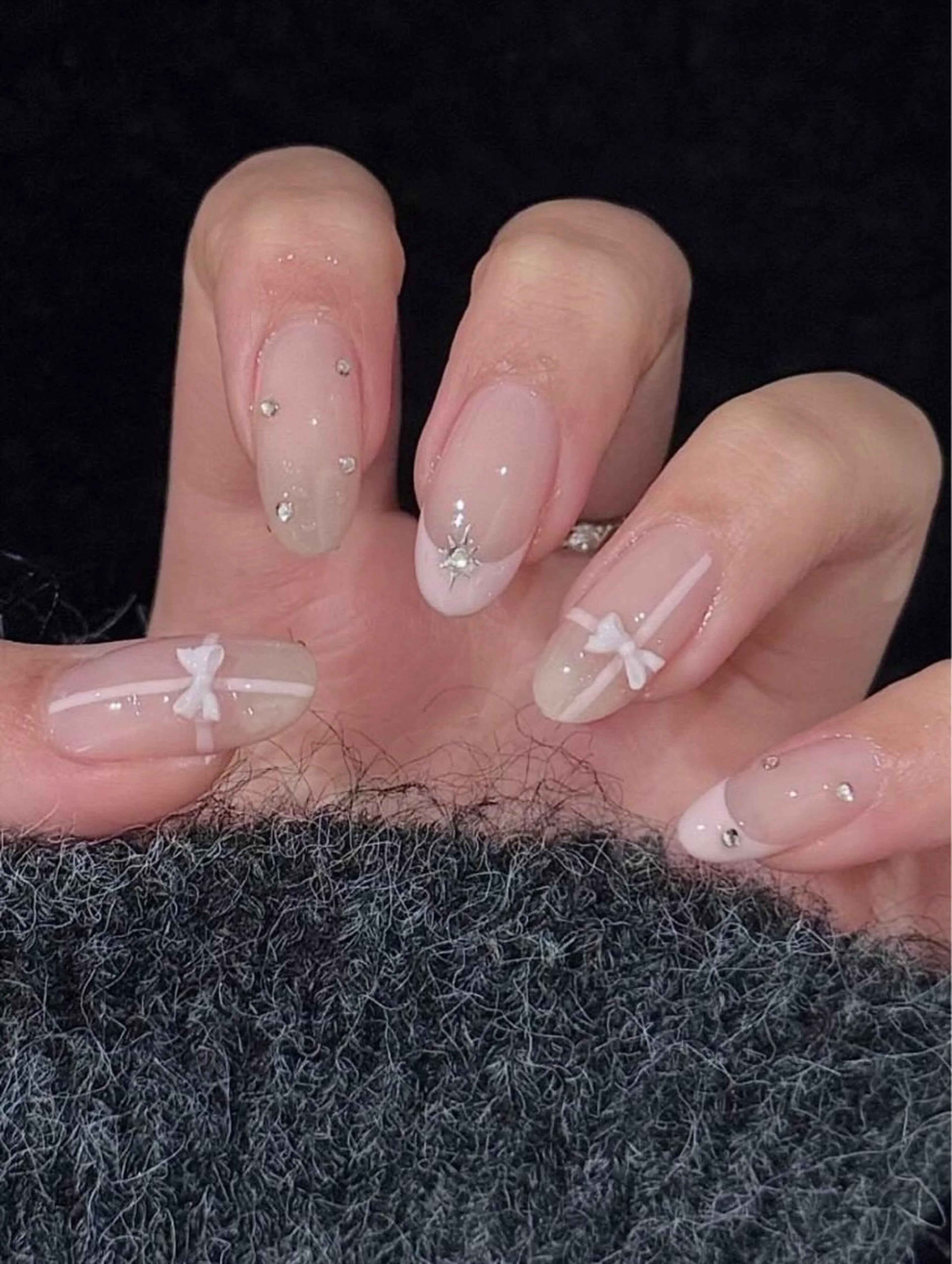 ネイル アートネイル フレンチネイル ジェルネイル 持ち込み ニュアンスネイル ANA.CHUO 本川越店舗のネイルデザイン