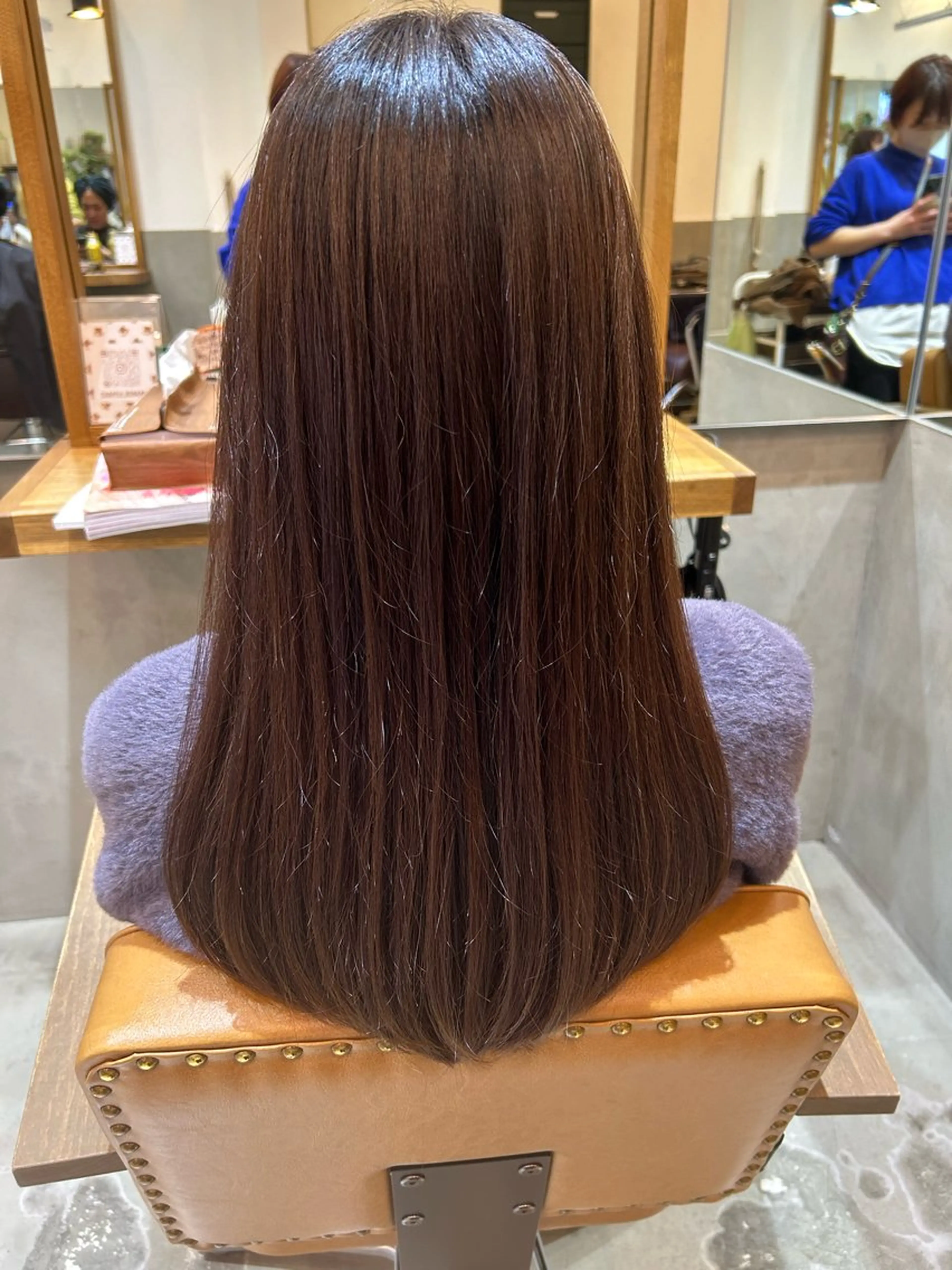 セミロング パーマ カット 縮毛矯正 トリートメント 若狭 彩花のヘアスタイル