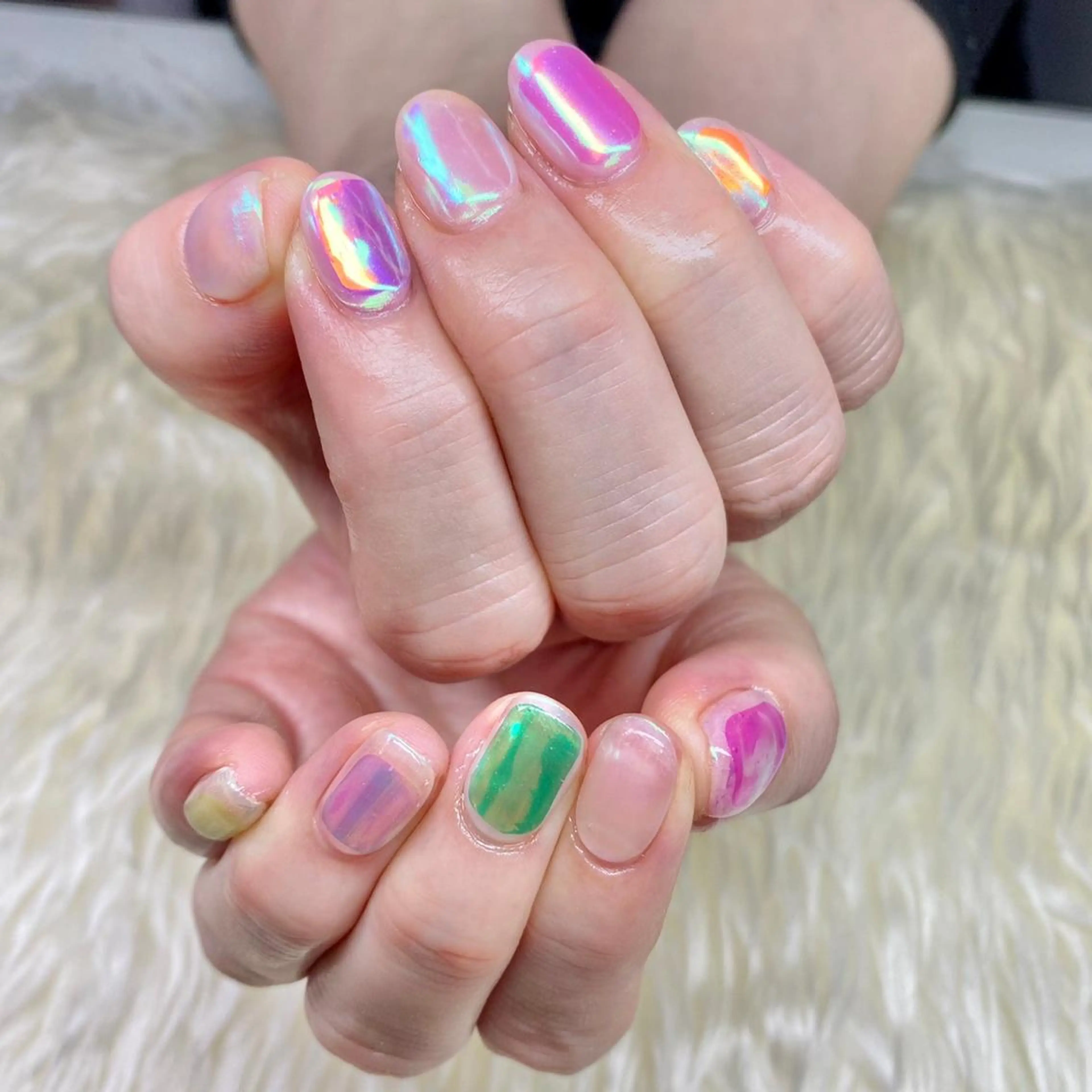 ネイル 氷ネイル・うるうるネイル Nail&eye Belire 新宿のネイルデザイン