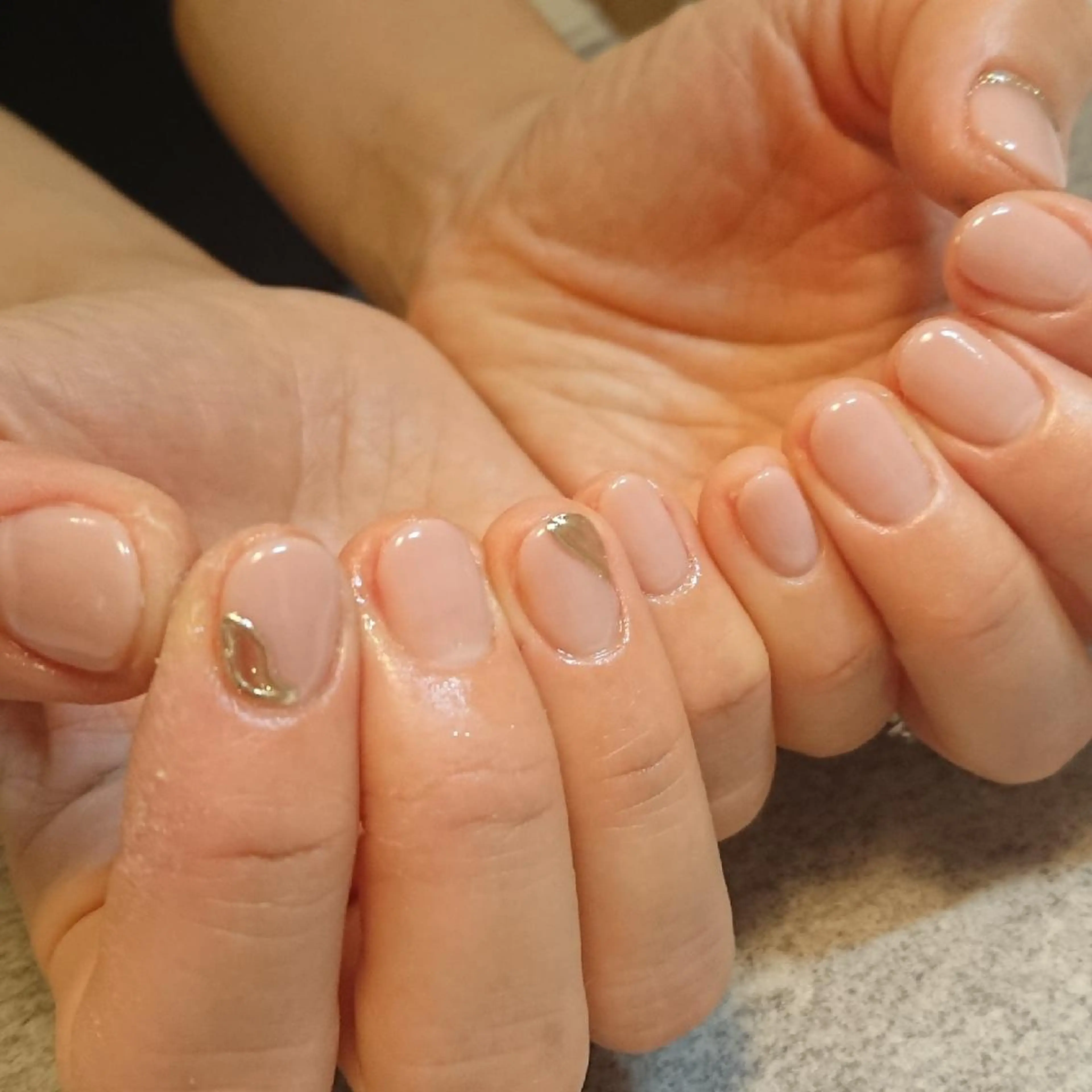 ネイル ミラーネイル ジェヌインネイル 河内のネイルデザイン