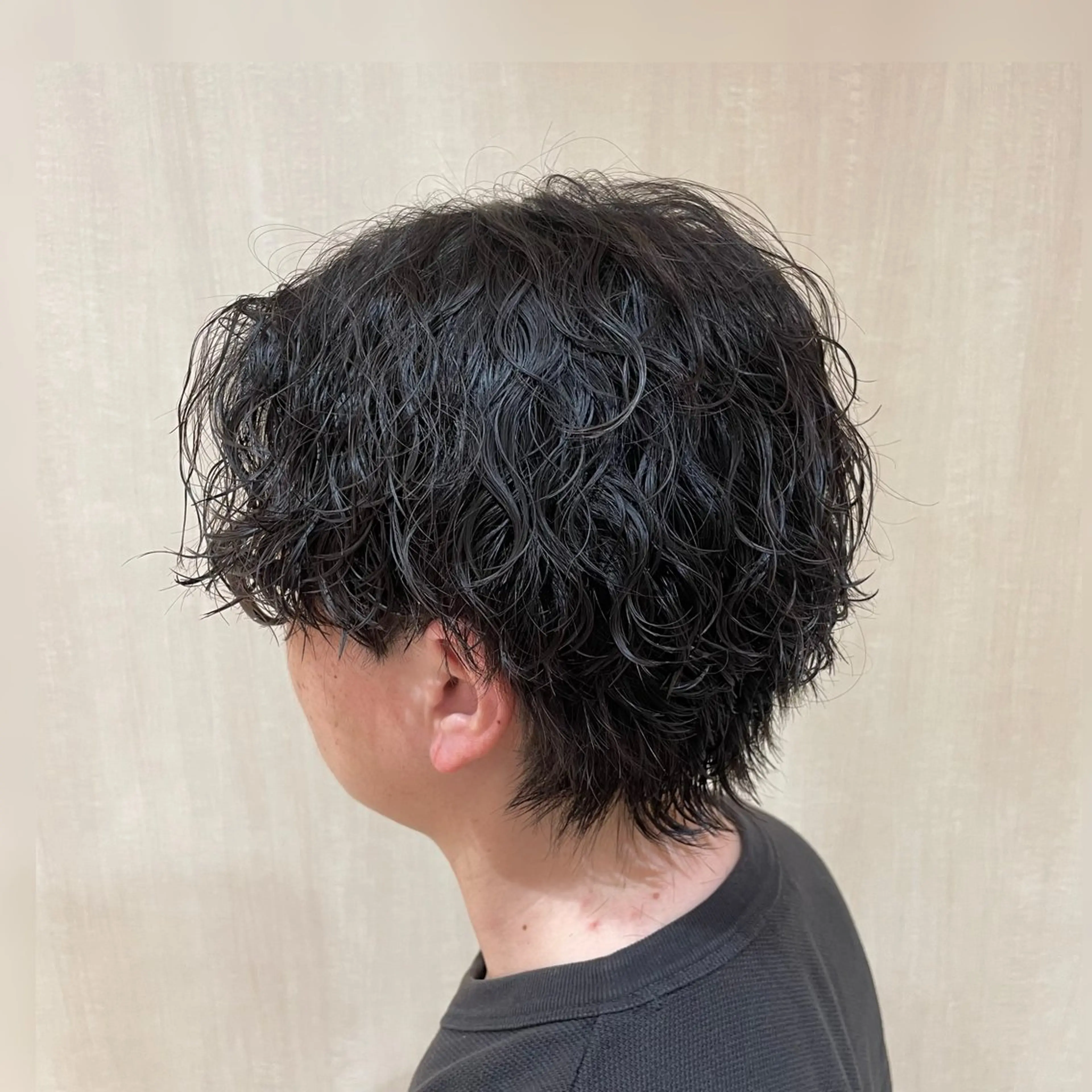 パーマ メンズ ダウンパーマ特化💎 ボブ・レイヤーりなのヘアスタイル