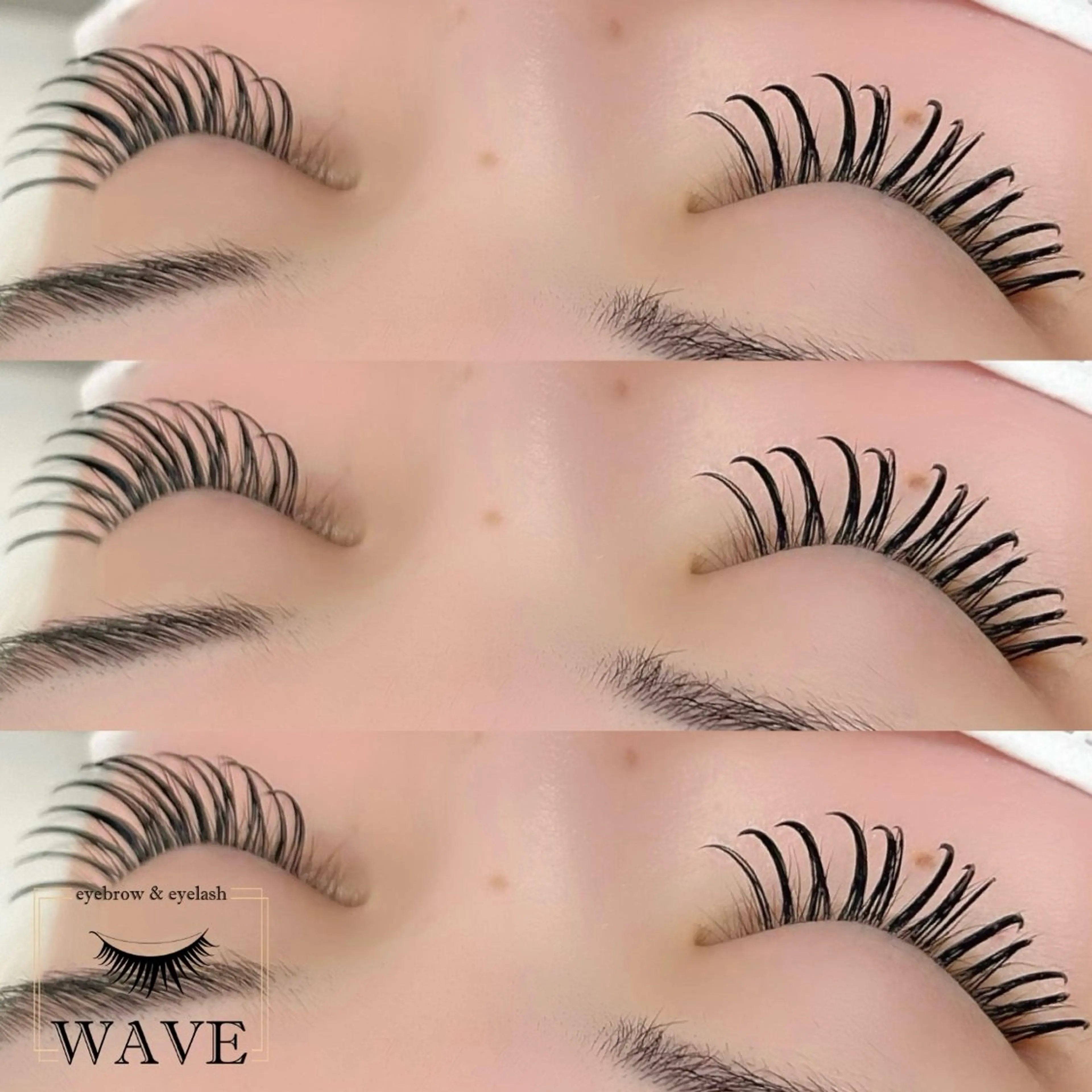 マツエク・マツパ バインドロック キュート Dカール マツエク brow&lash WAVEのマツエク・マツパデザイン